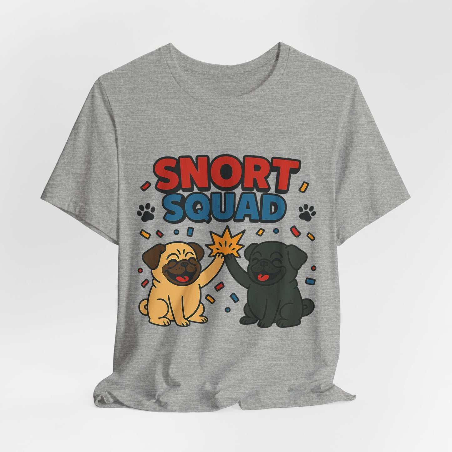 Snort Squad Pug Tee - Funny Pug T-Shirt for Dog Lovers