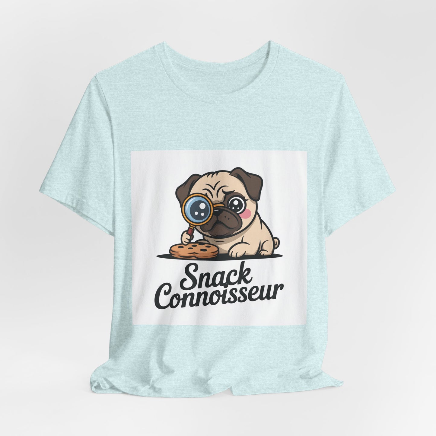 Snack Connoisseur - Funny Pug T-Shirt for Dog Lovers
