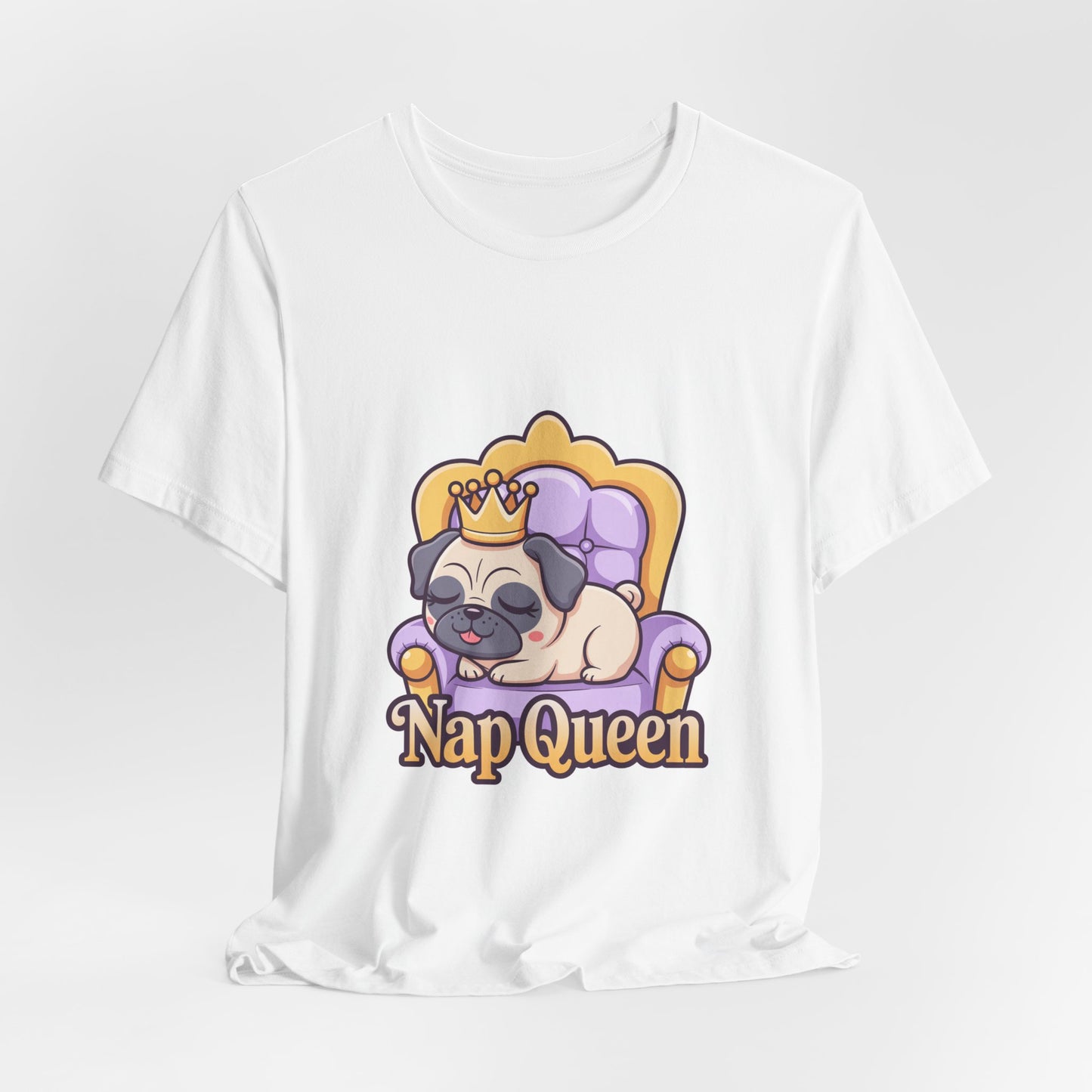 Nap Queen - Funny Pug T-Shirt for Dog Lovers