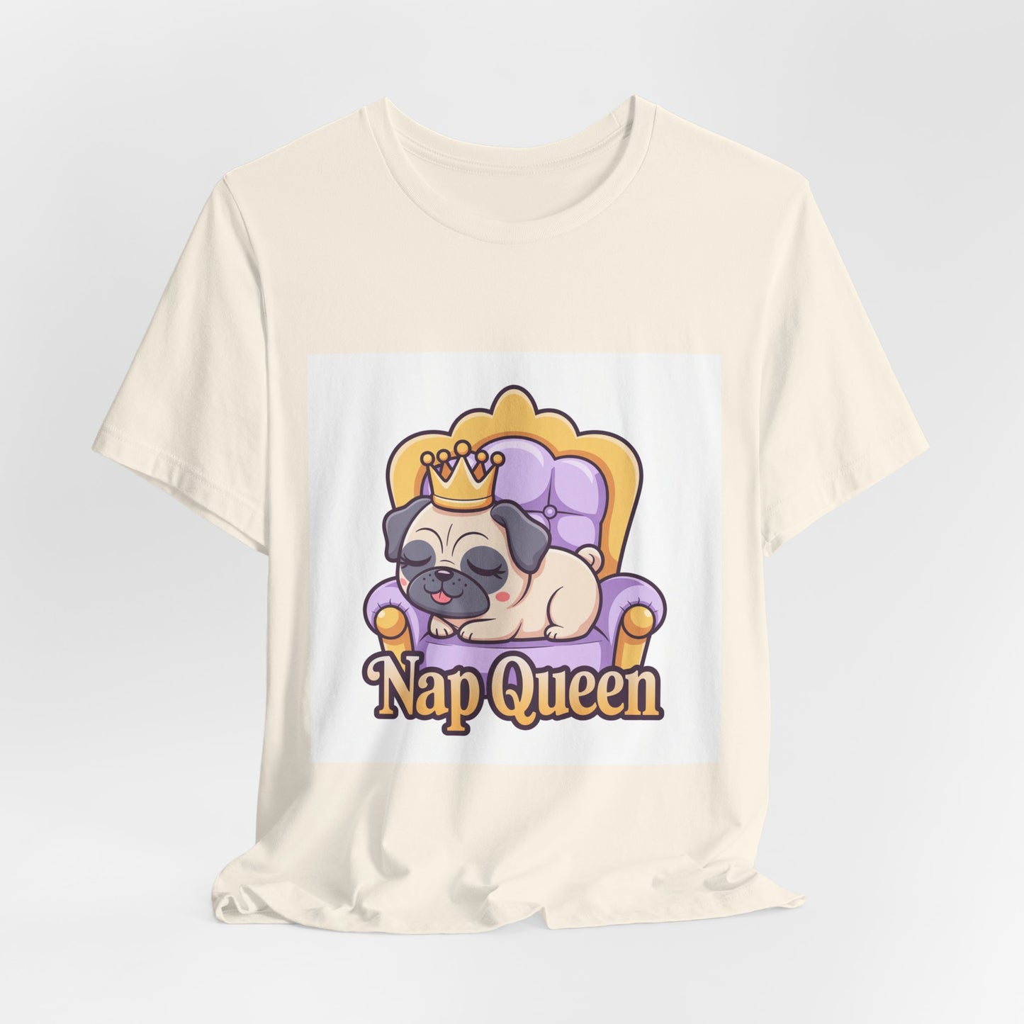 Nap Queen - Funny Pug T-Shirt for Dog Lovers