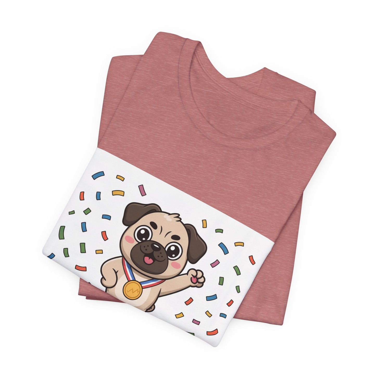 Wiggle Champion 2025 - Funny Pug T-Shirt for Dog Lovers