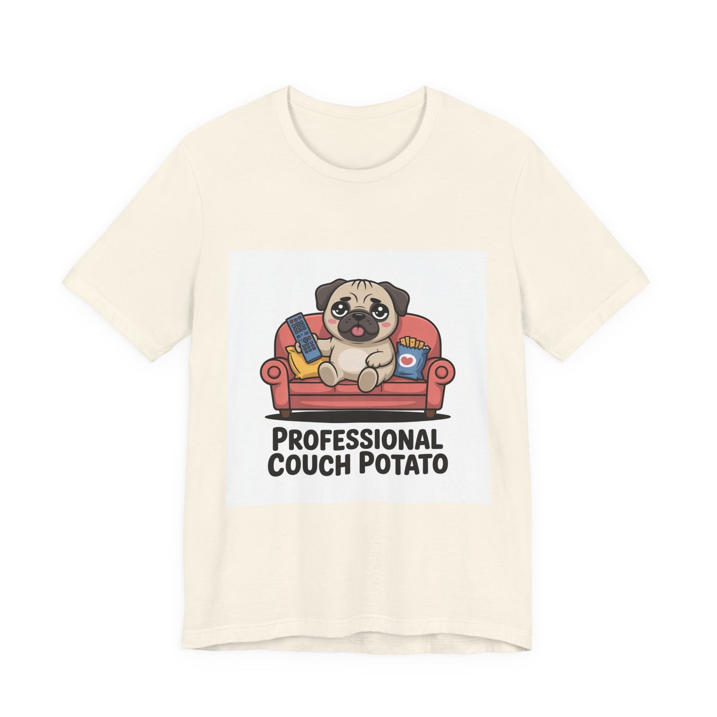 Professional Couch Potato - Funny Pug T-Shirt for Dog Lovers
