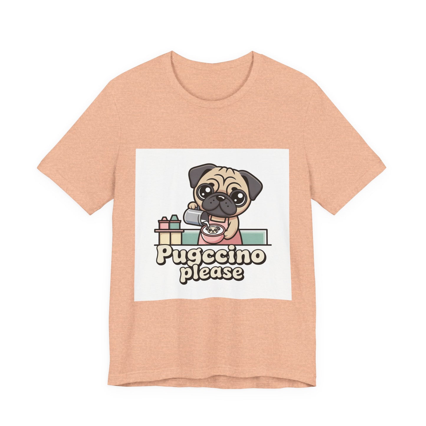 Pugccino Please - Funny Pug T-Shirt for Dog Lovers