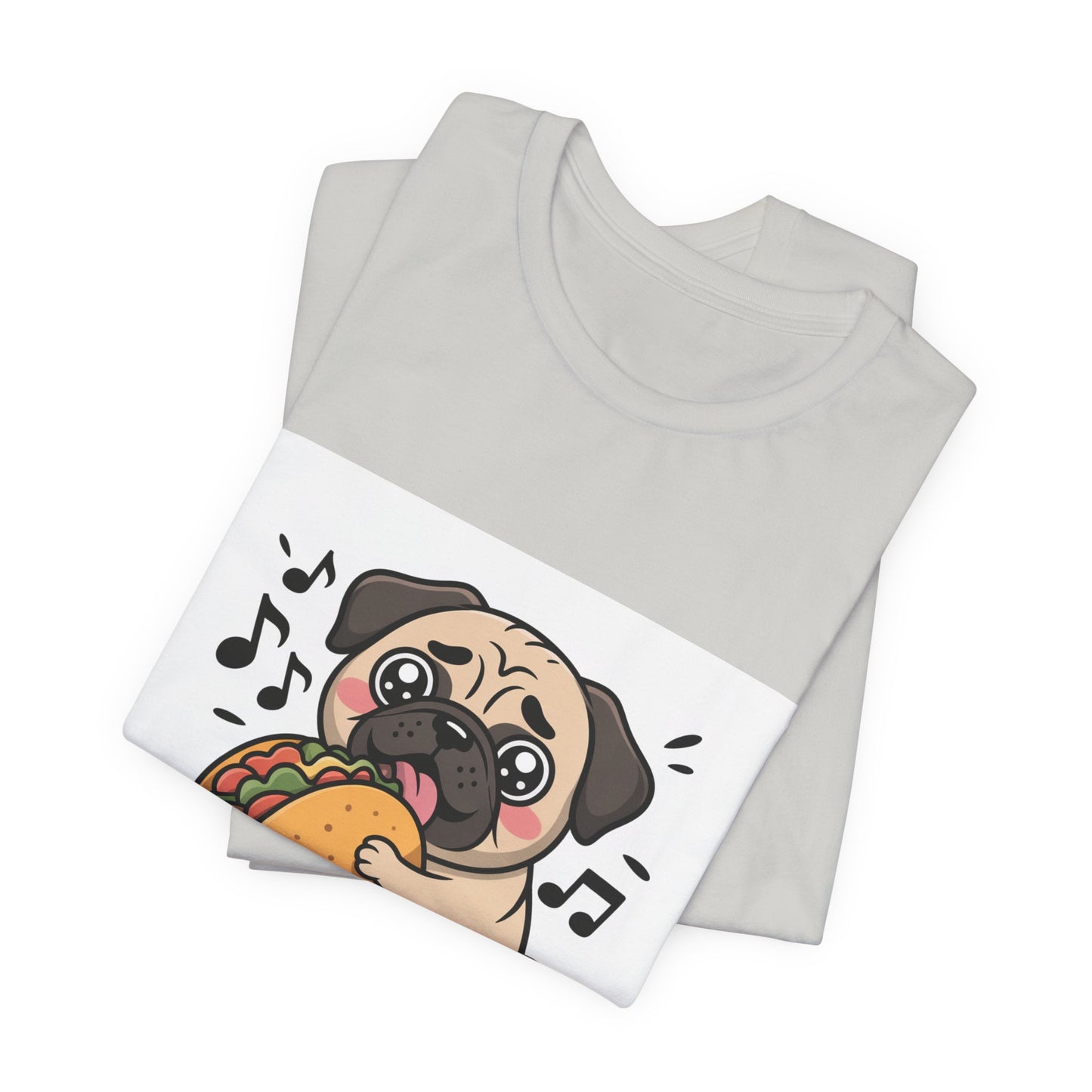 Inhale Tacos Exhale Snorts - Funny Pug T-Shirt for Dog Lovers