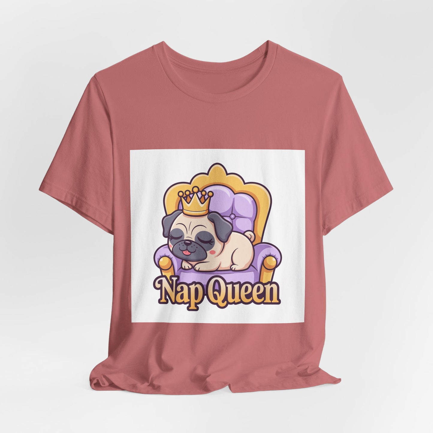 Nap Queen - Funny Pug T-Shirt for Dog Lovers