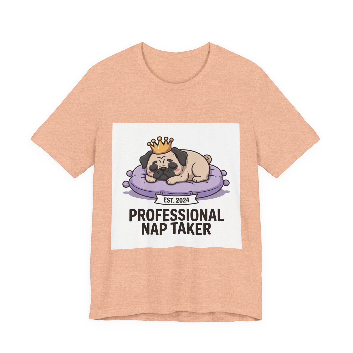 Professional Nap Taker - Funny Pug T-Shirt for Dog Lovers