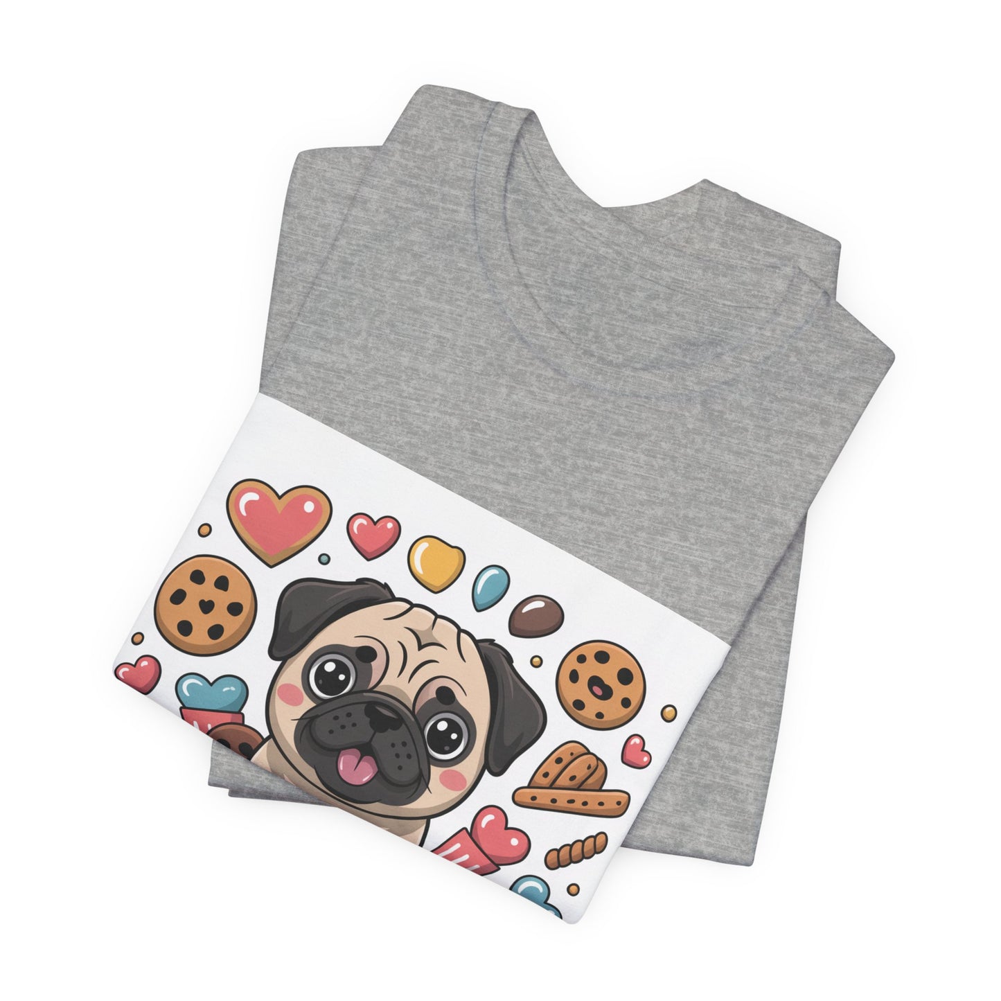 Treat Yo Self - Funny Pug T-Shirt for Dog Lovers
