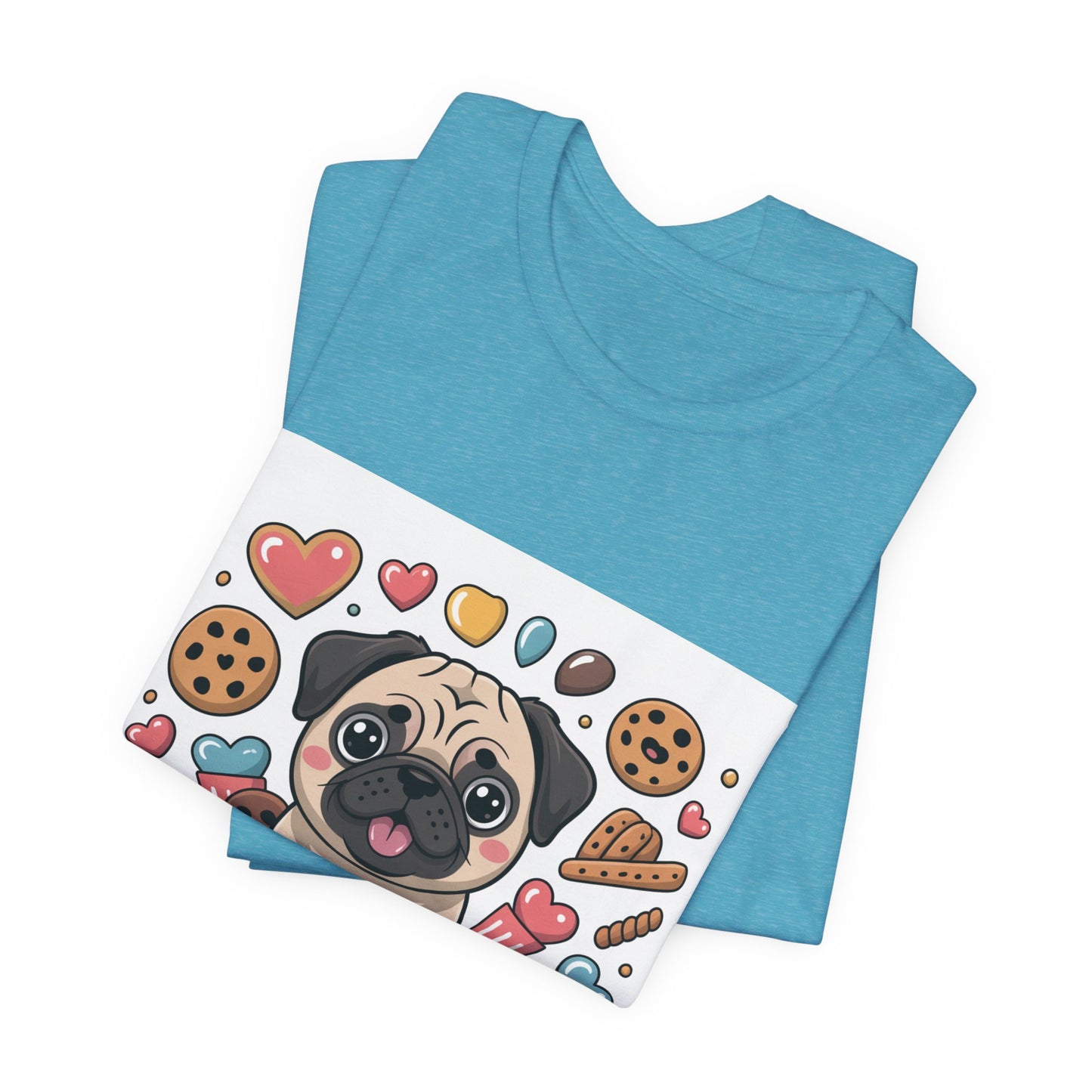 Treat Yo Self - Funny Pug T-Shirt for Dog Lovers