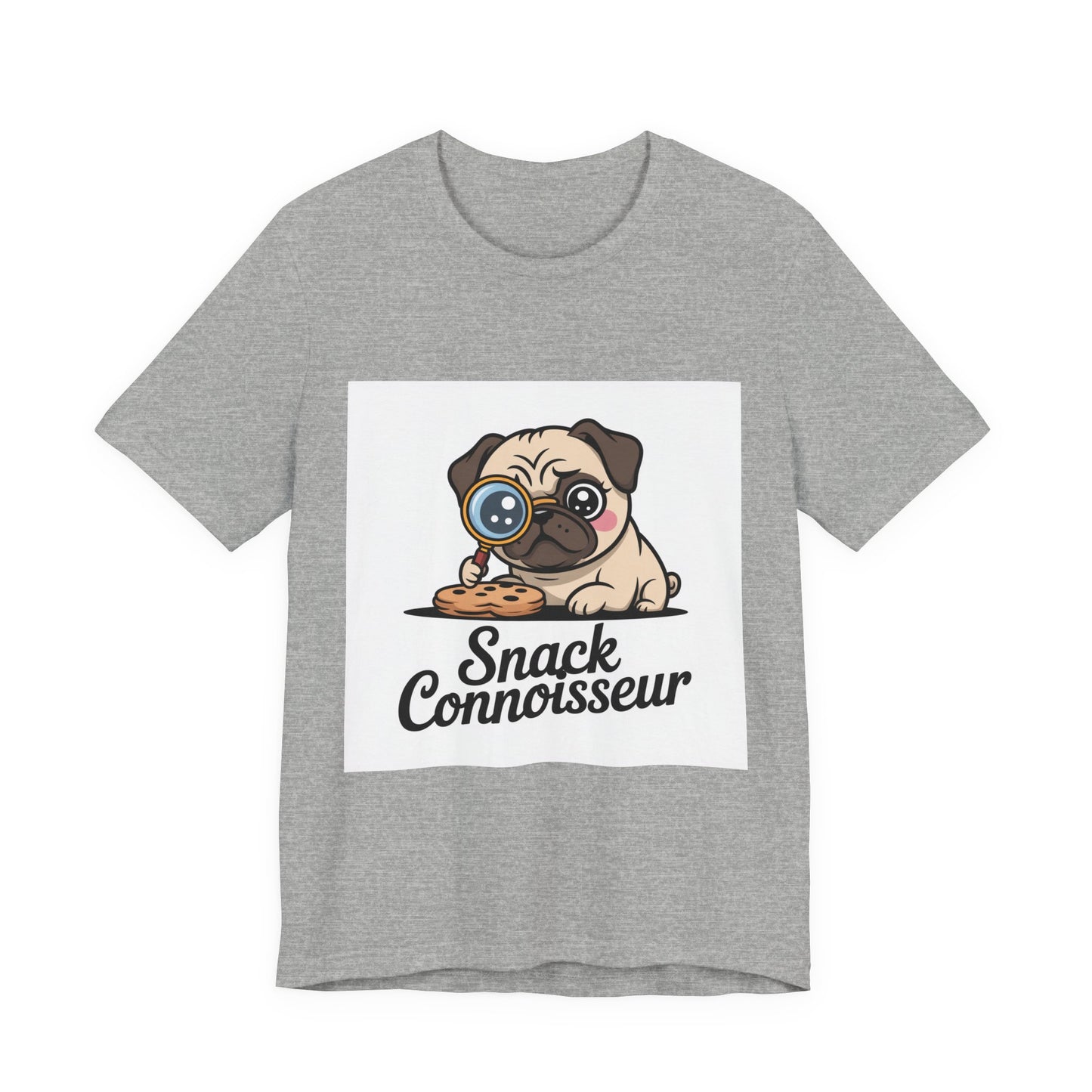 Snack Connoisseur - Funny Pug T-Shirt for Dog Lovers