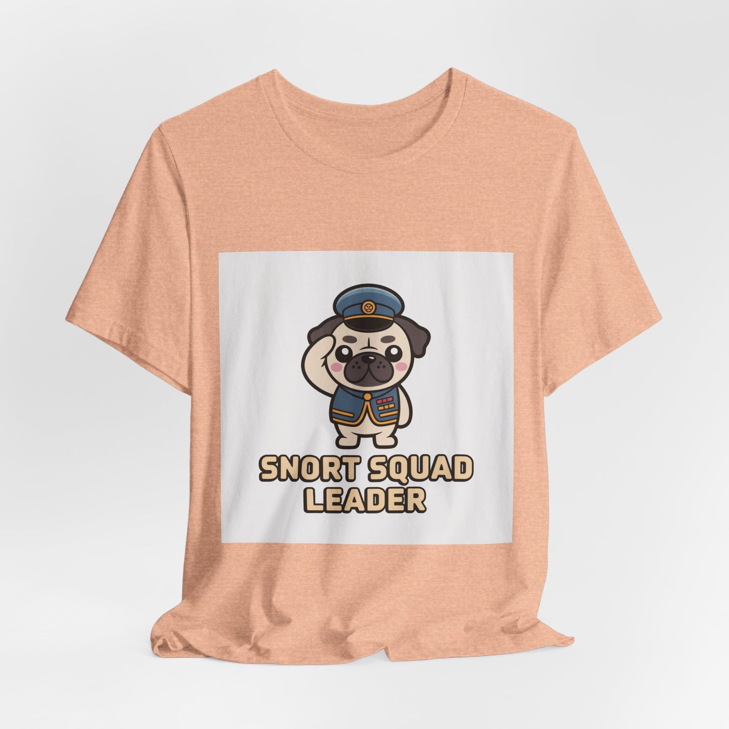 Snort Squad Leader - Funny Pug T-Shirt for Dog Lovers