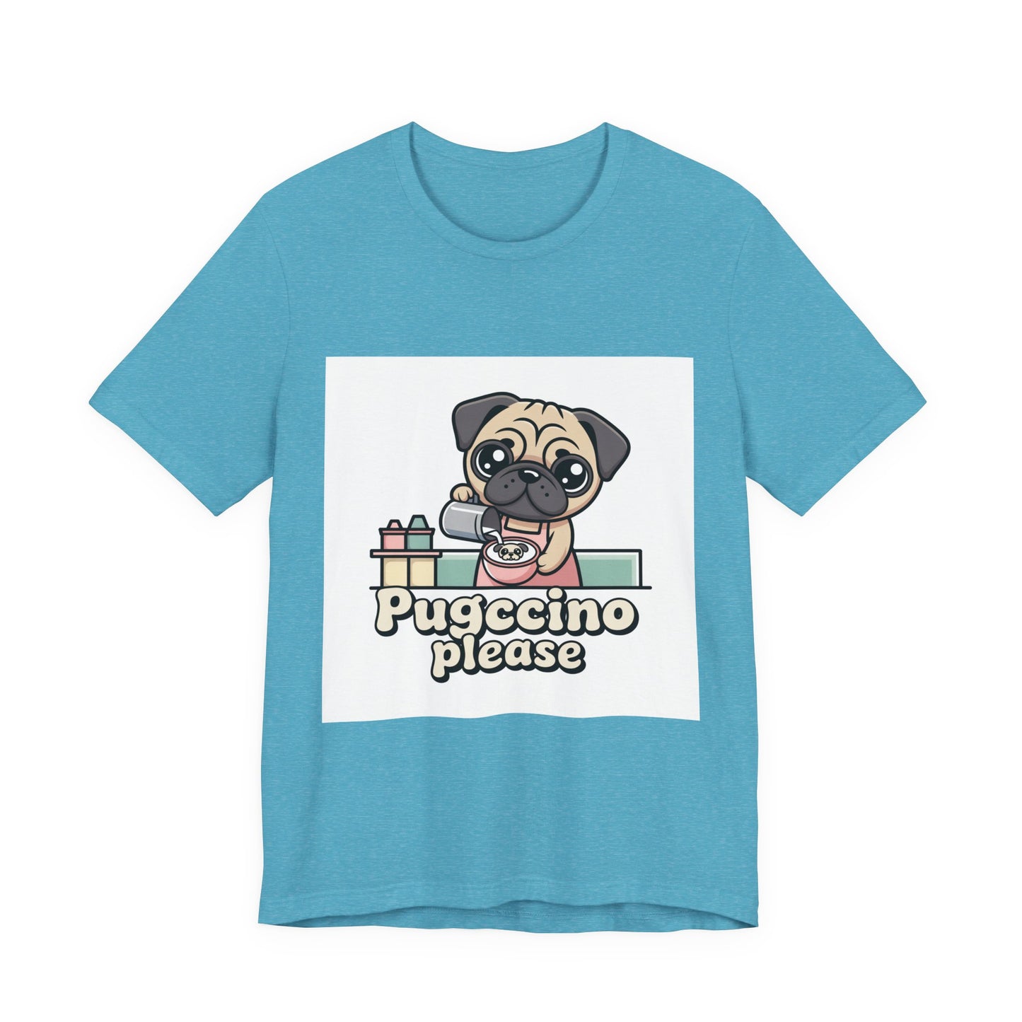 Pugccino Please - Funny Pug T-Shirt for Dog Lovers