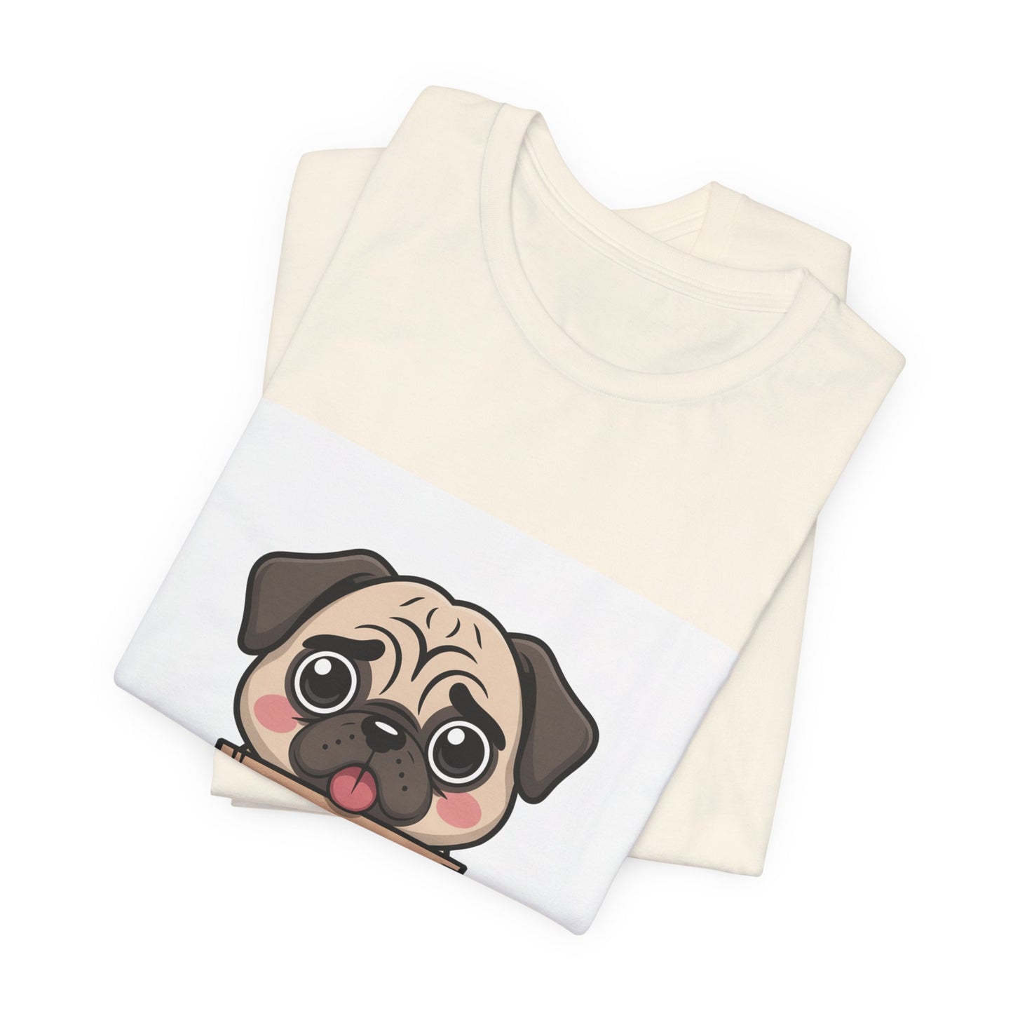 Will Work For Treats - Funny Pug T-Shirt for Dog Lovers