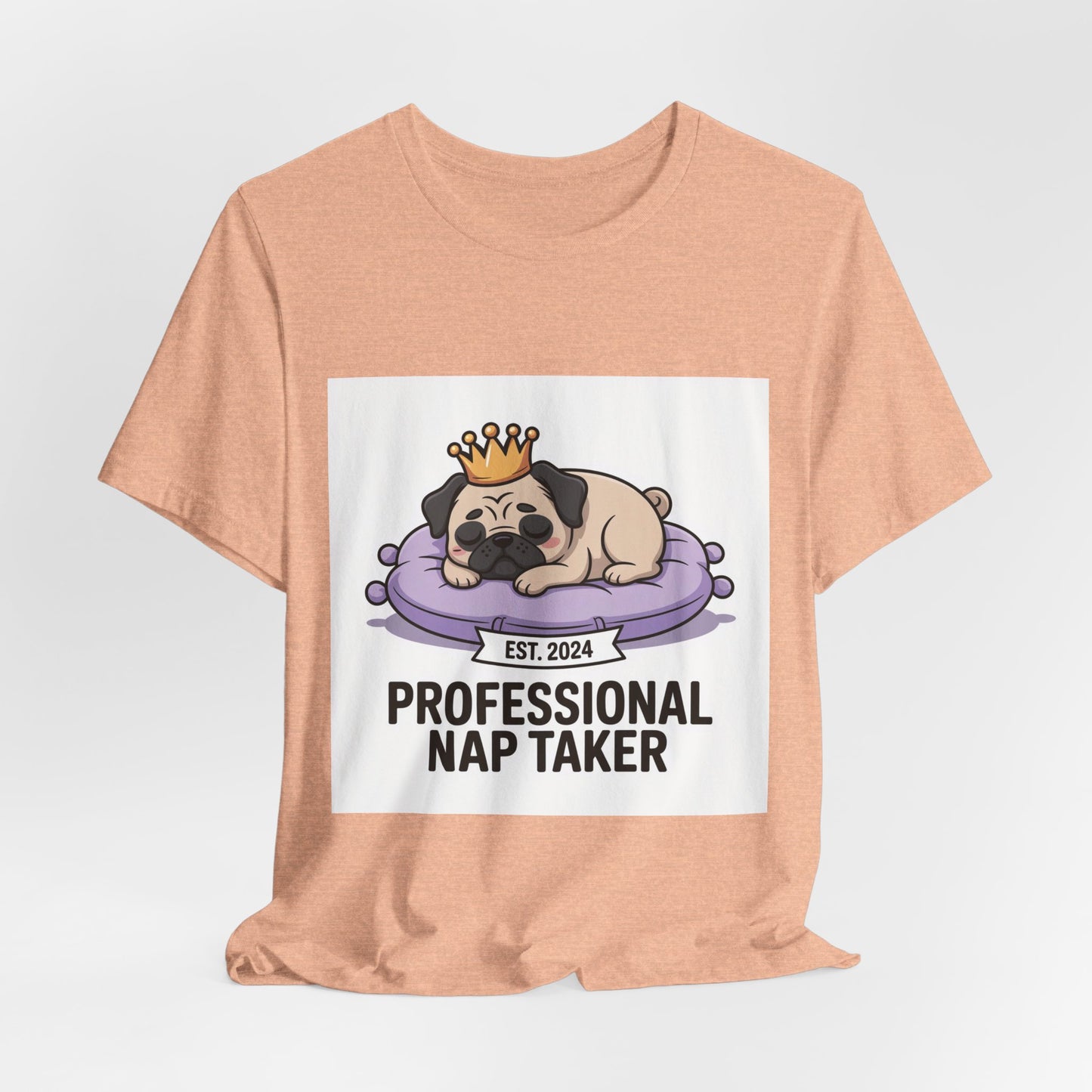 Professional Nap Taker - Funny Pug T-Shirt for Dog Lovers