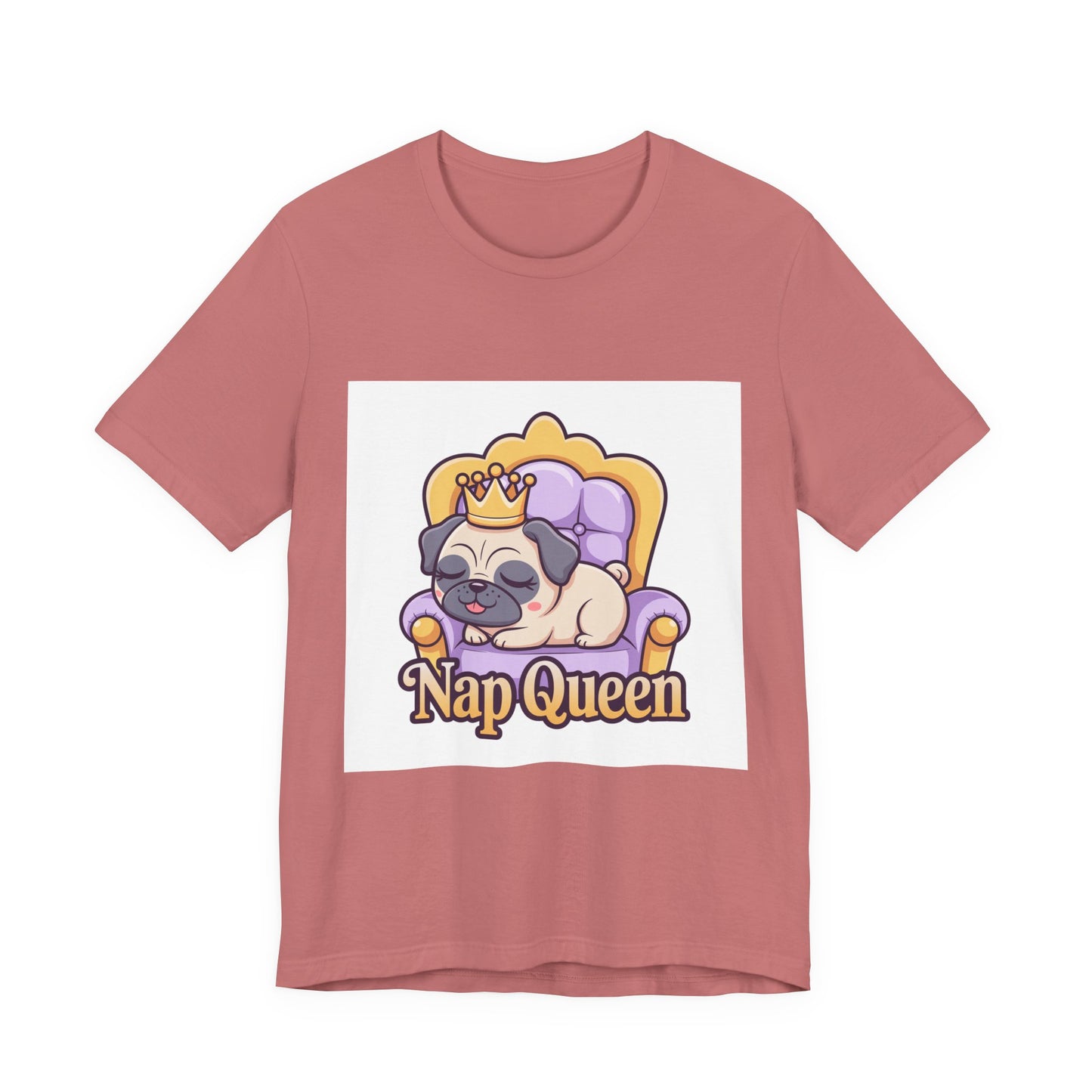 Nap Queen - Funny Pug T-Shirt for Dog Lovers