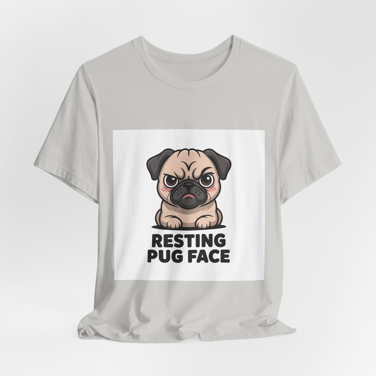 Resting Pug Face - Funny Pug T-Shirt for Dog Lovers