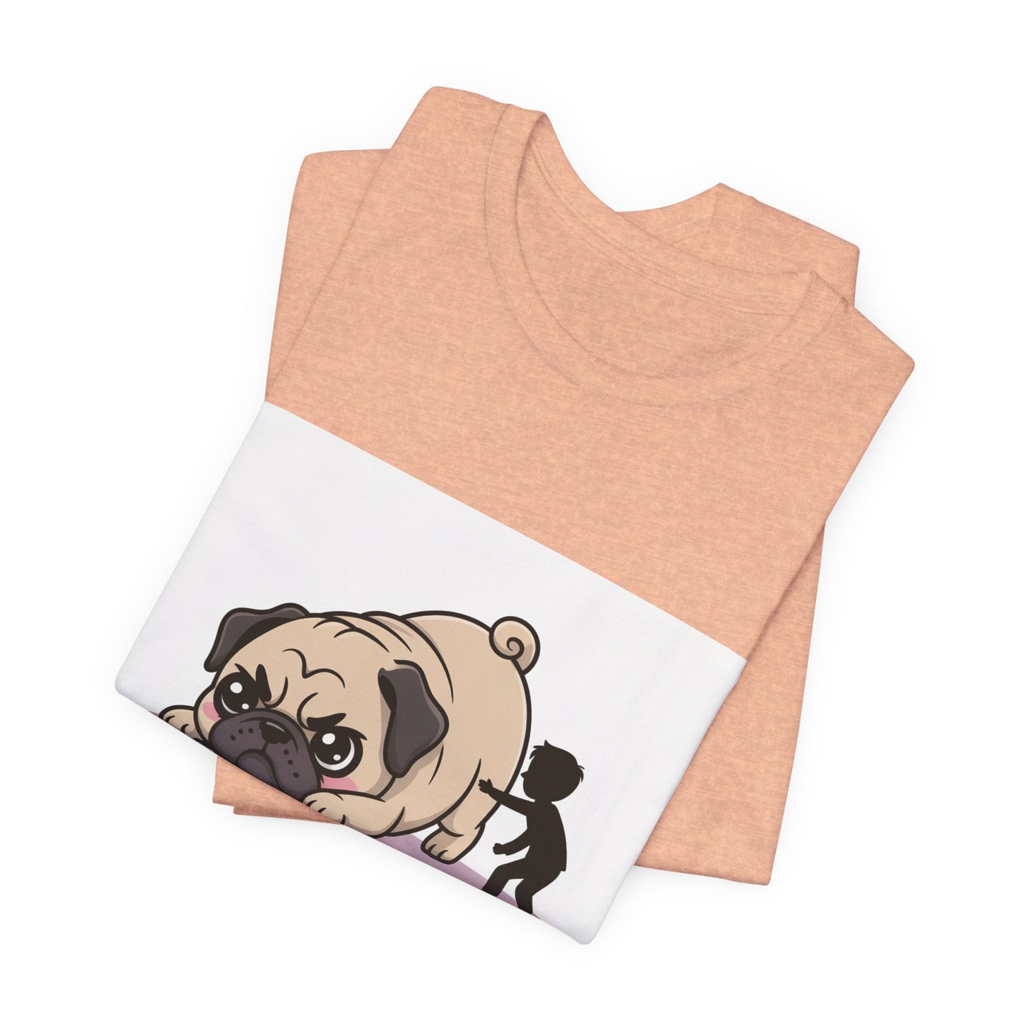Running Late Because Pugs - Funny Pug T-Shirt for Dog Lovers