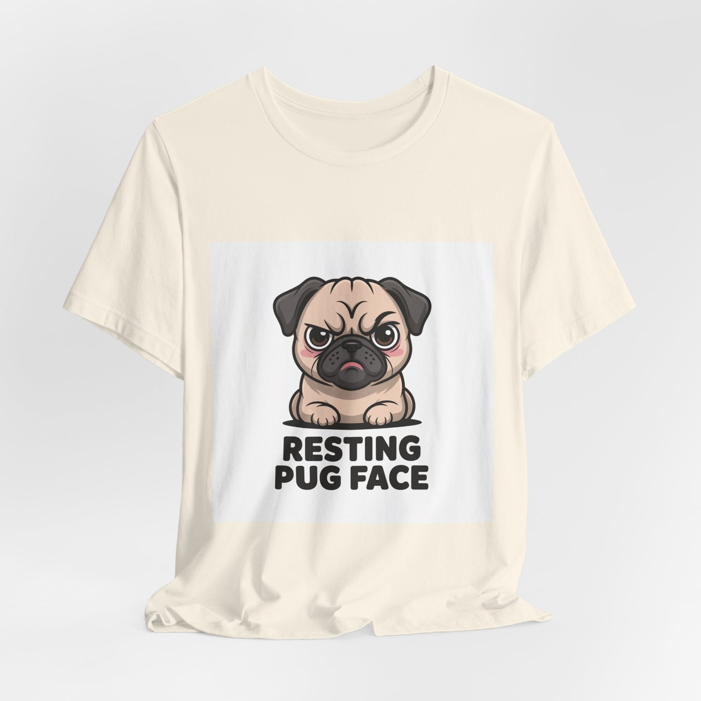 Resting Pug Face - Funny Pug T-Shirt for Dog Lovers