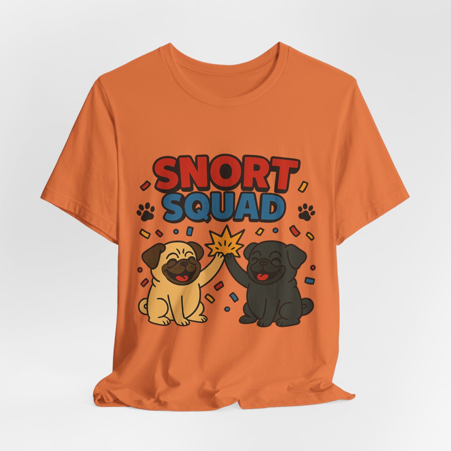 Snort Squad Pug Tee - Funny Pug T-Shirt for Dog Lovers