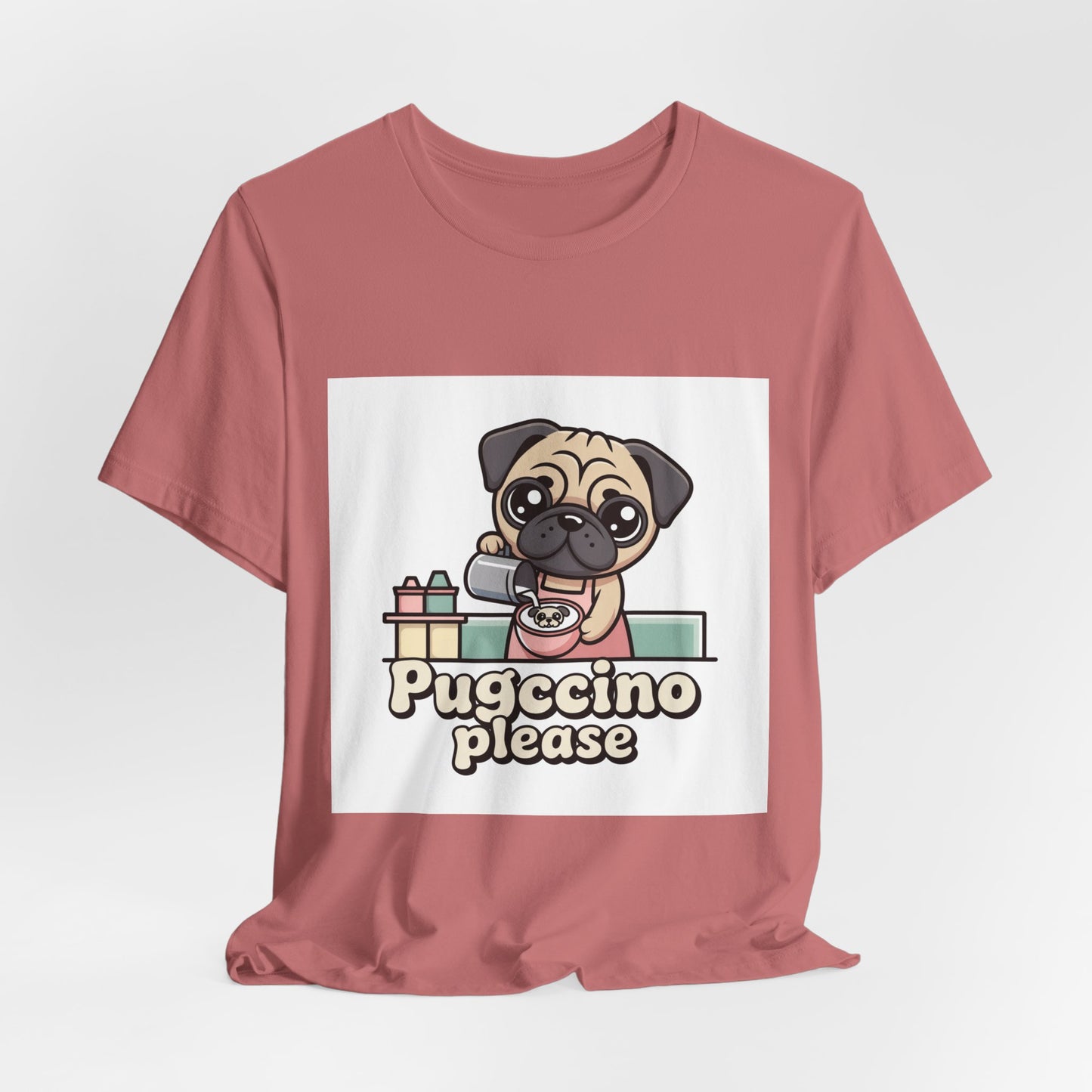 Pugccino Please - Funny Pug T-Shirt for Dog Lovers