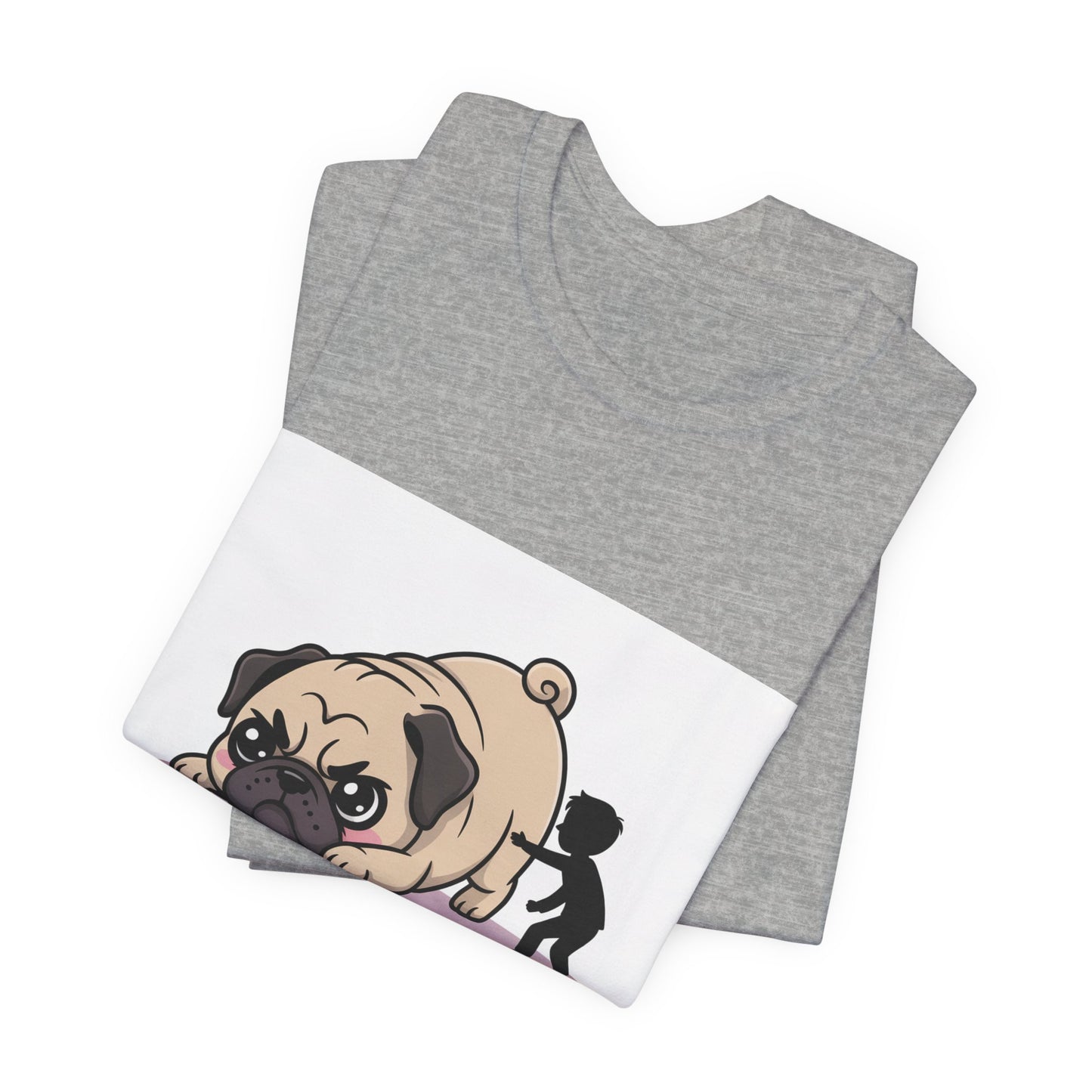 Running Late Because Pugs - Funny Pug T-Shirt for Dog Lovers