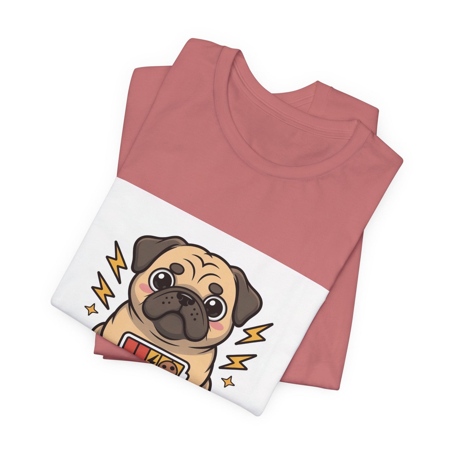 Powered By Treats - Funny Pug T-Shirt for Dog Lovers