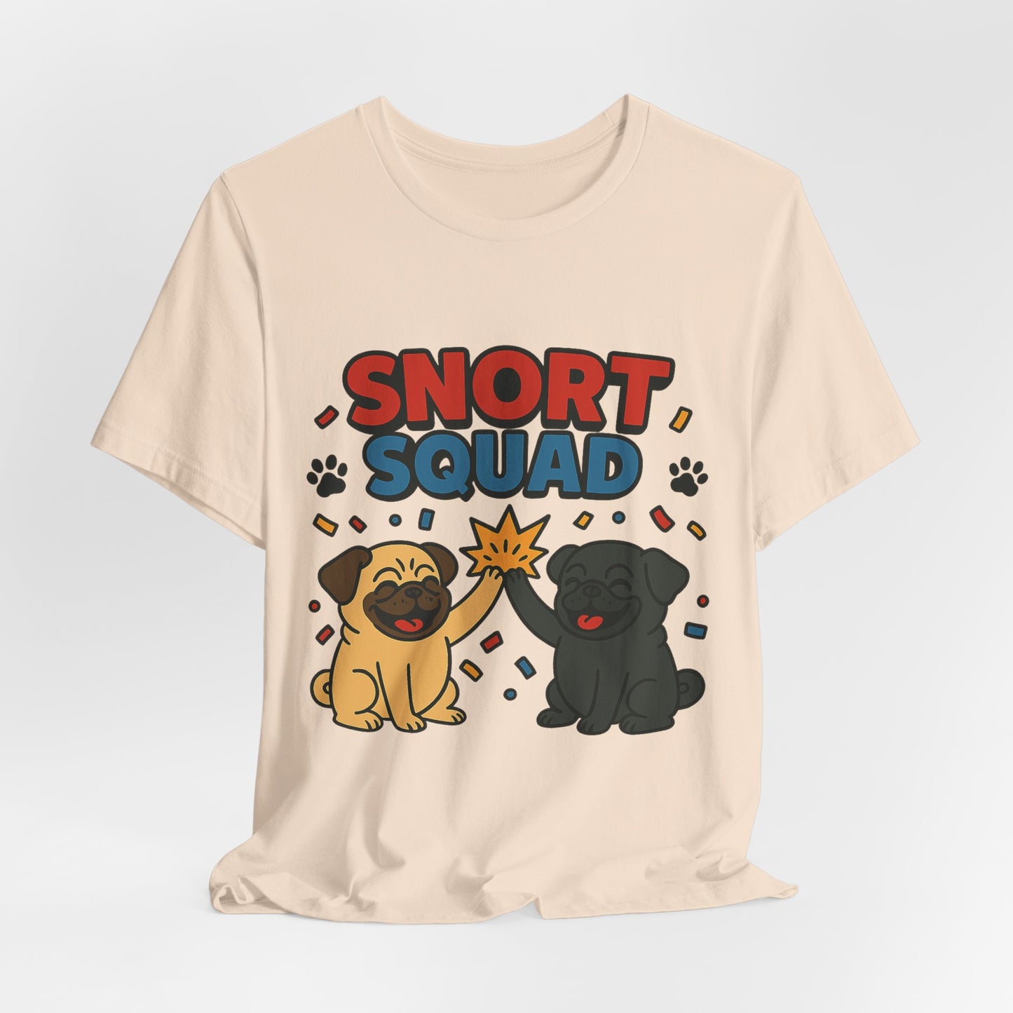 Snort Squad Pug Tee - Funny Pug T-Shirt for Dog Lovers