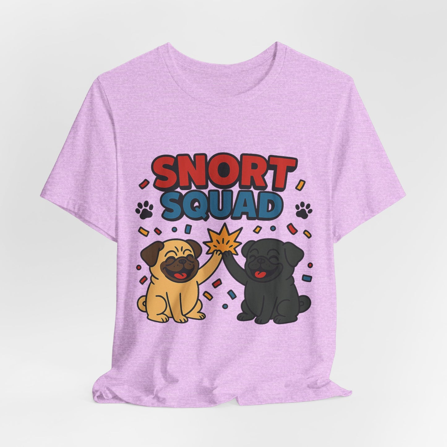 Snort Squad Pug Tee - Funny Pug T-Shirt for Dog Lovers