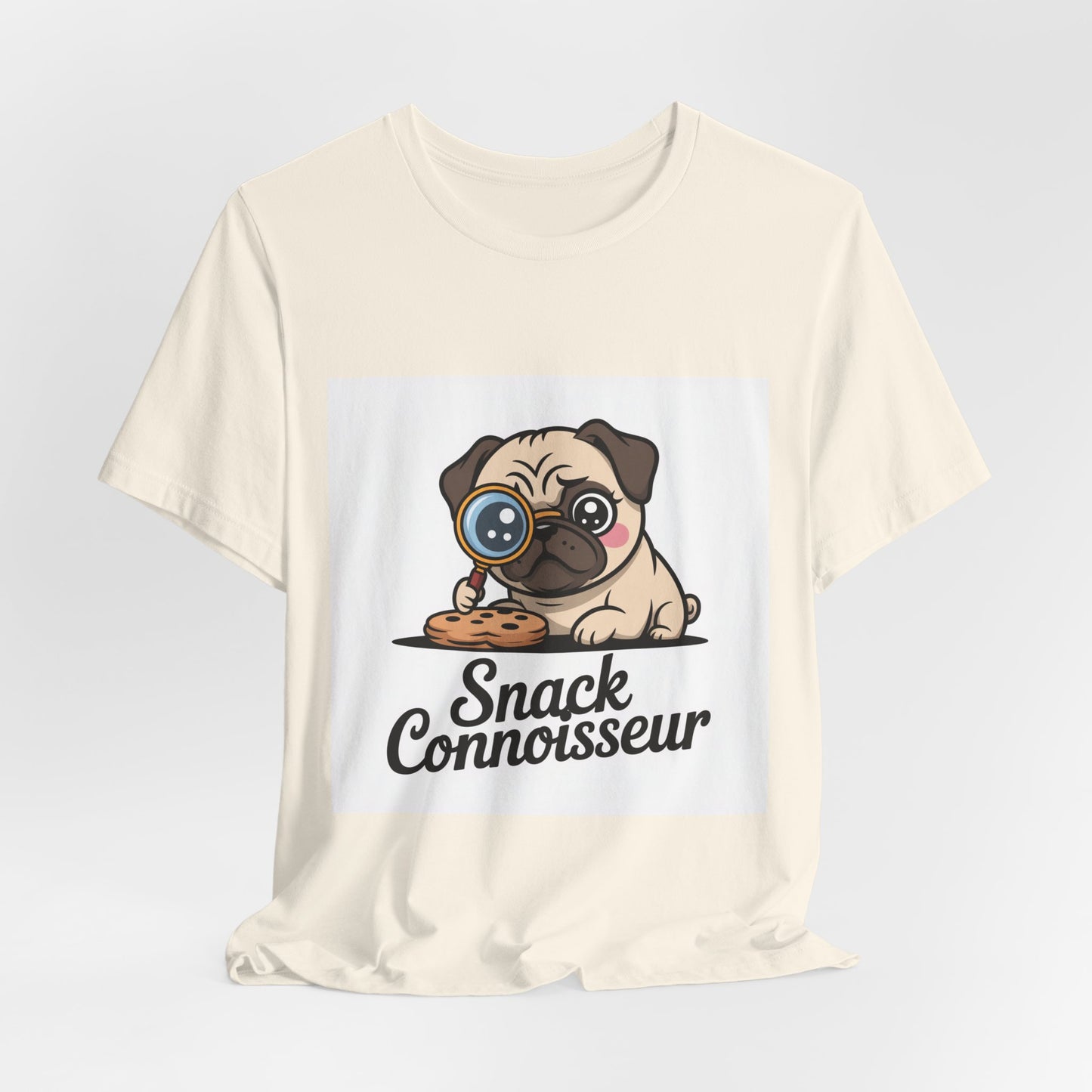 Snack Connoisseur - Funny Pug T-Shirt for Dog Lovers