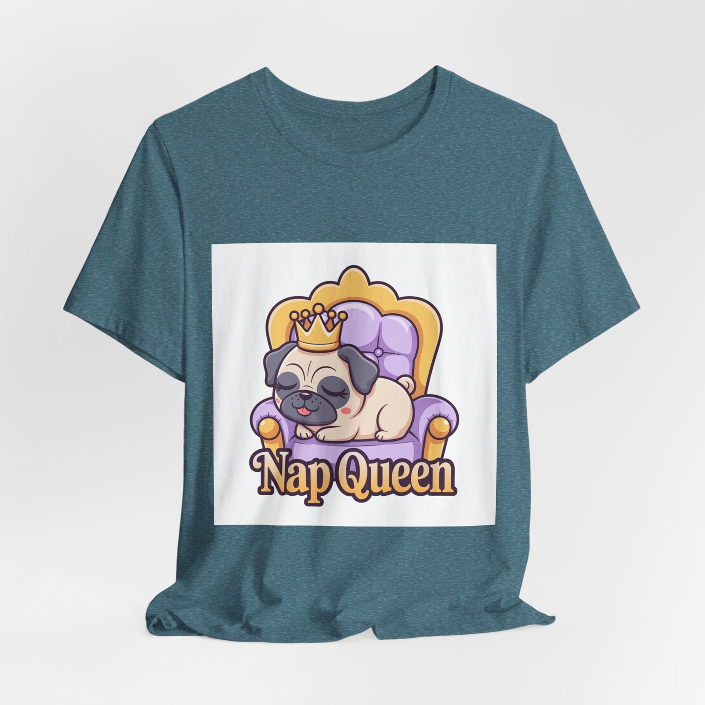 Nap Queen - Funny Pug T-Shirt for Dog Lovers