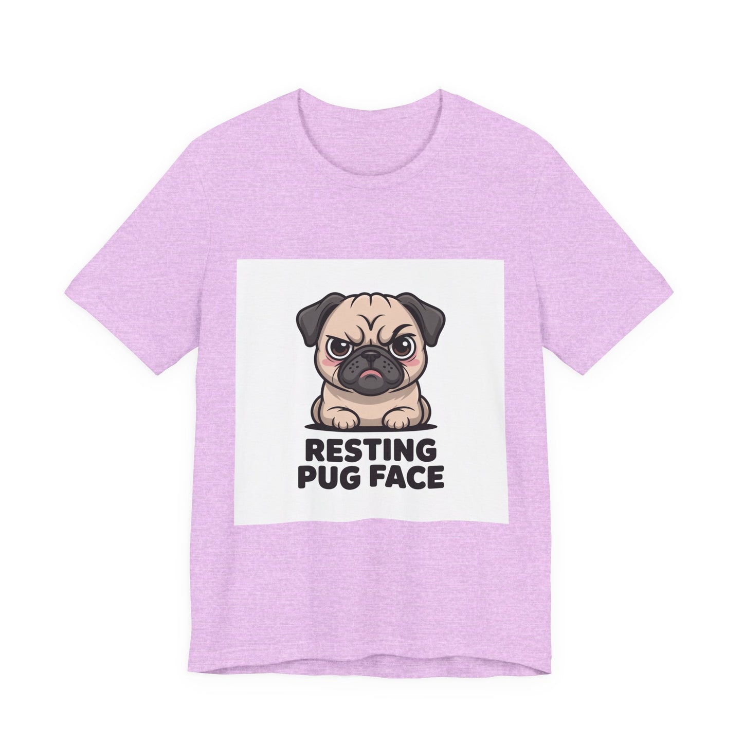 Resting Pug Face - Funny Pug T-Shirt for Dog Lovers