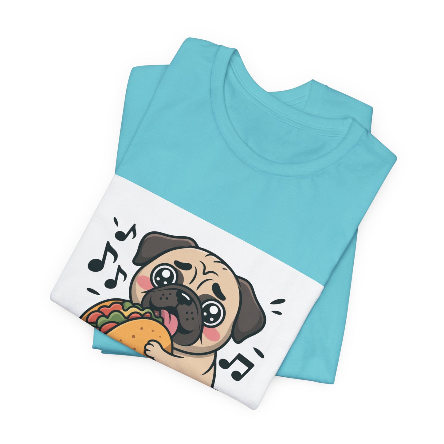Inhale Tacos Exhale Snorts - Funny Pug T-Shirt for Dog Lovers