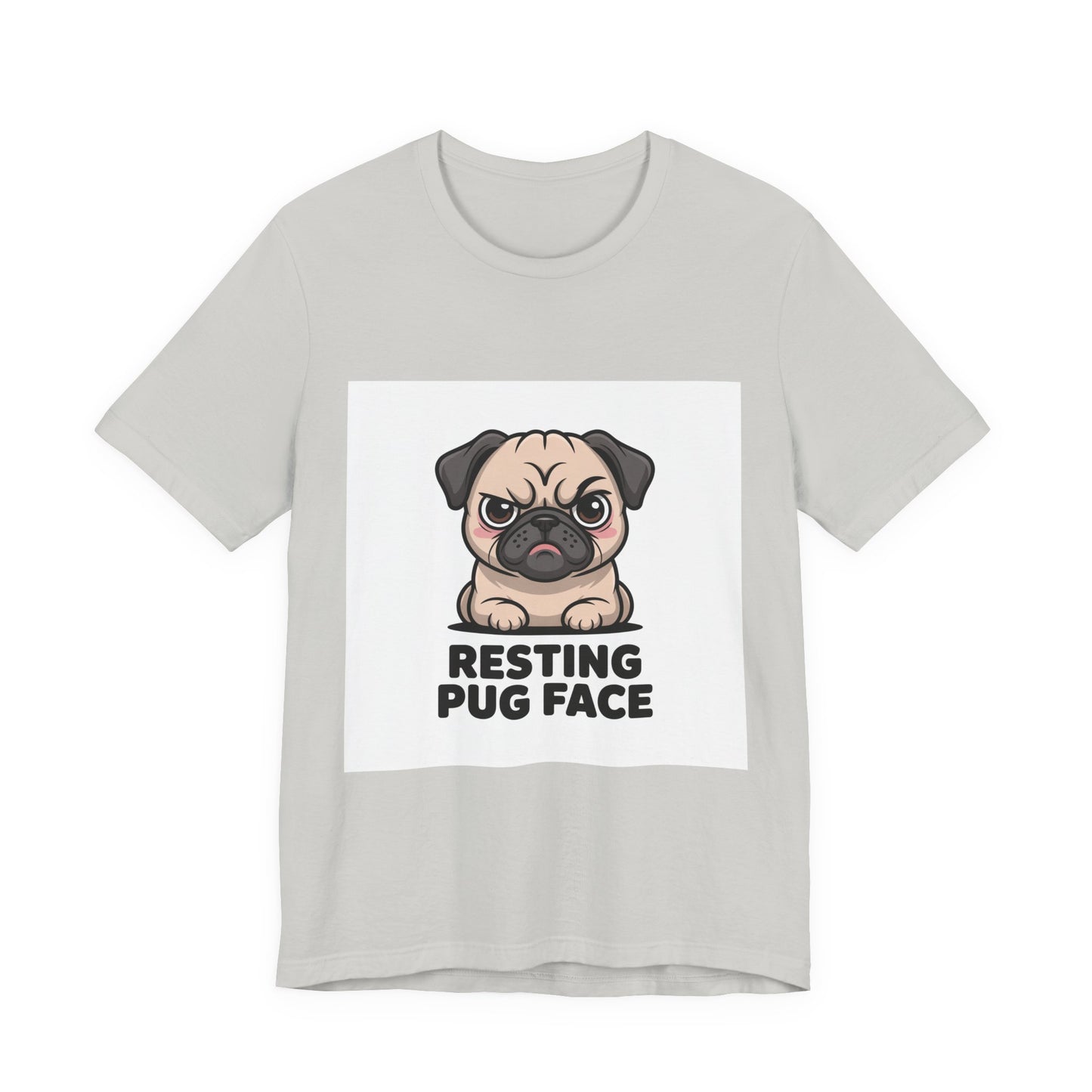 Resting Pug Face - Funny Pug T-Shirt for Dog Lovers