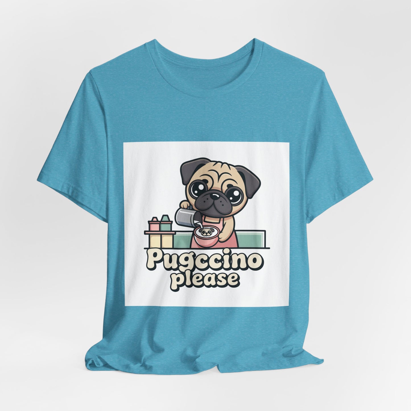 Pugccino Please - Funny Pug T-Shirt for Dog Lovers