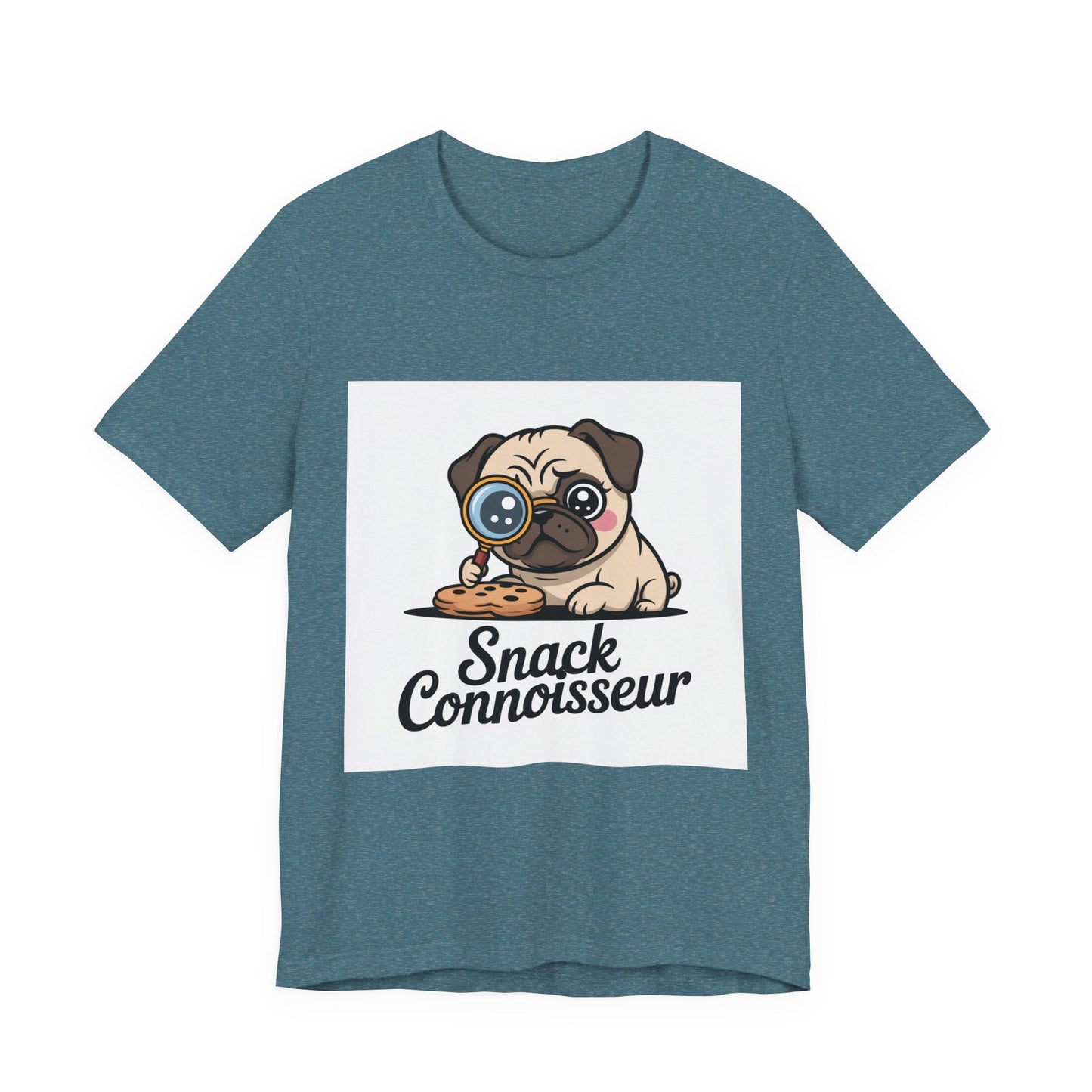 Snack Connoisseur - Funny Pug T-Shirt for Dog Lovers