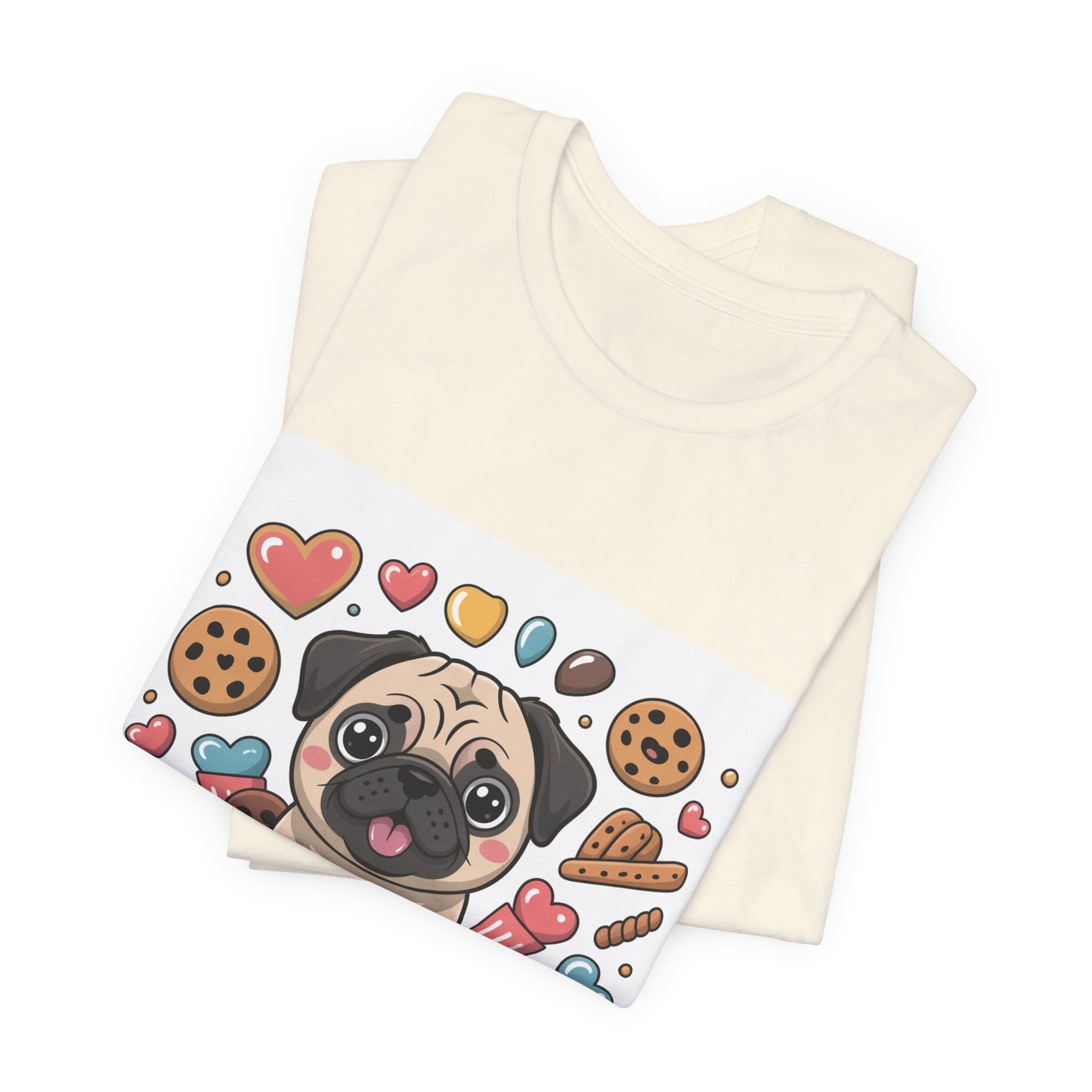 Treat Yo Self - Funny Pug T-Shirt for Dog Lovers