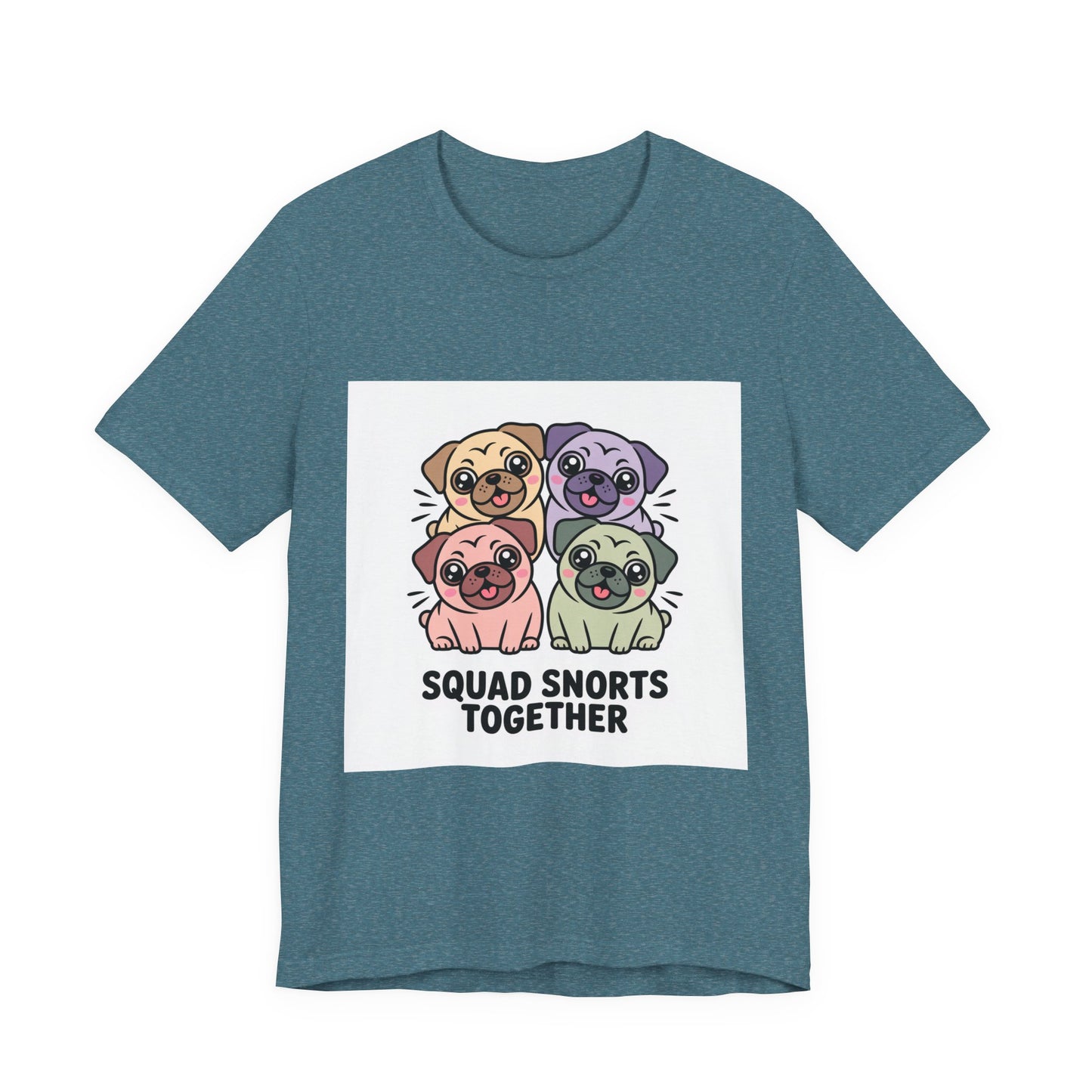 Squad Snorts Together - Funny Pug T-Shirt for Dog Lovers
