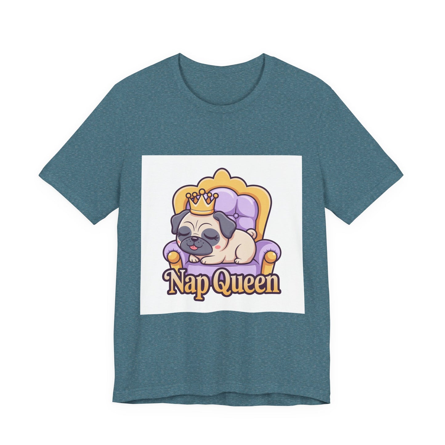 Nap Queen - Funny Pug T-Shirt for Dog Lovers