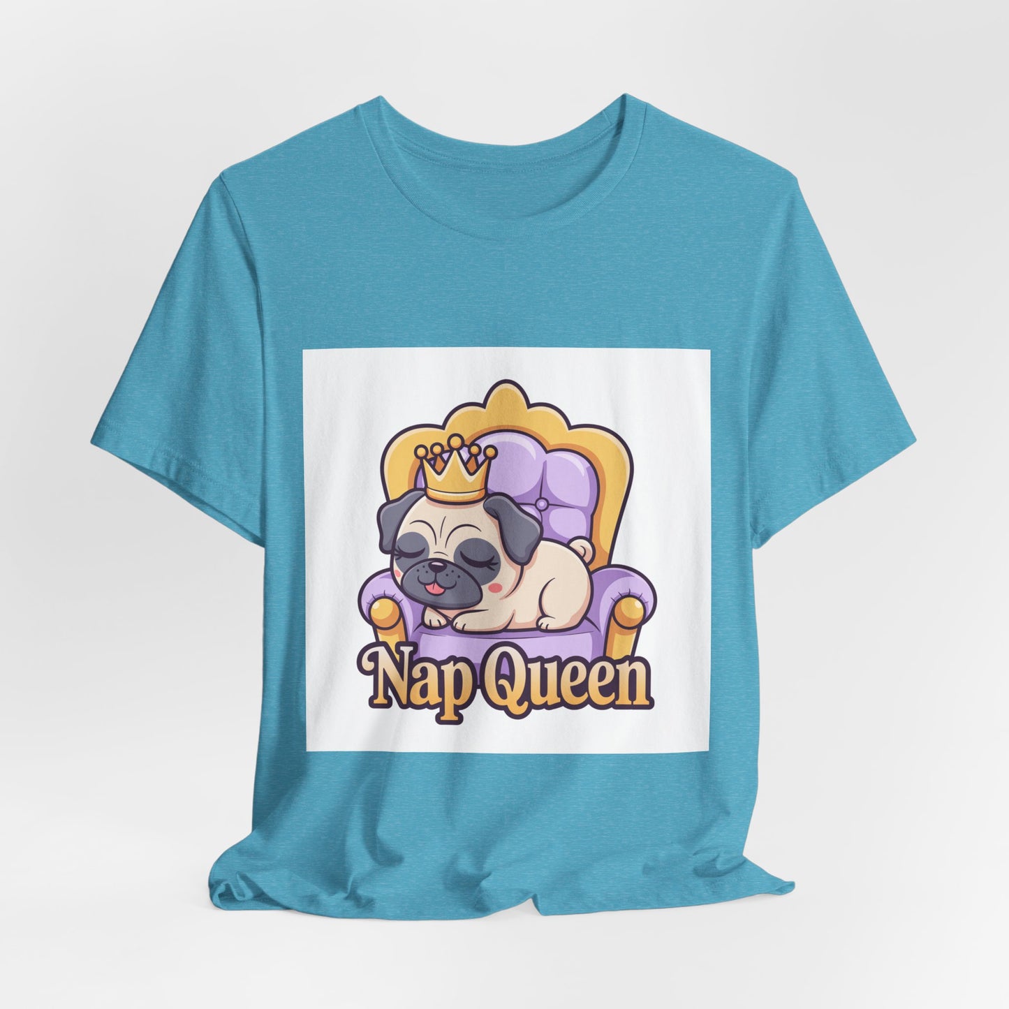 Nap Queen - Funny Pug T-Shirt for Dog Lovers