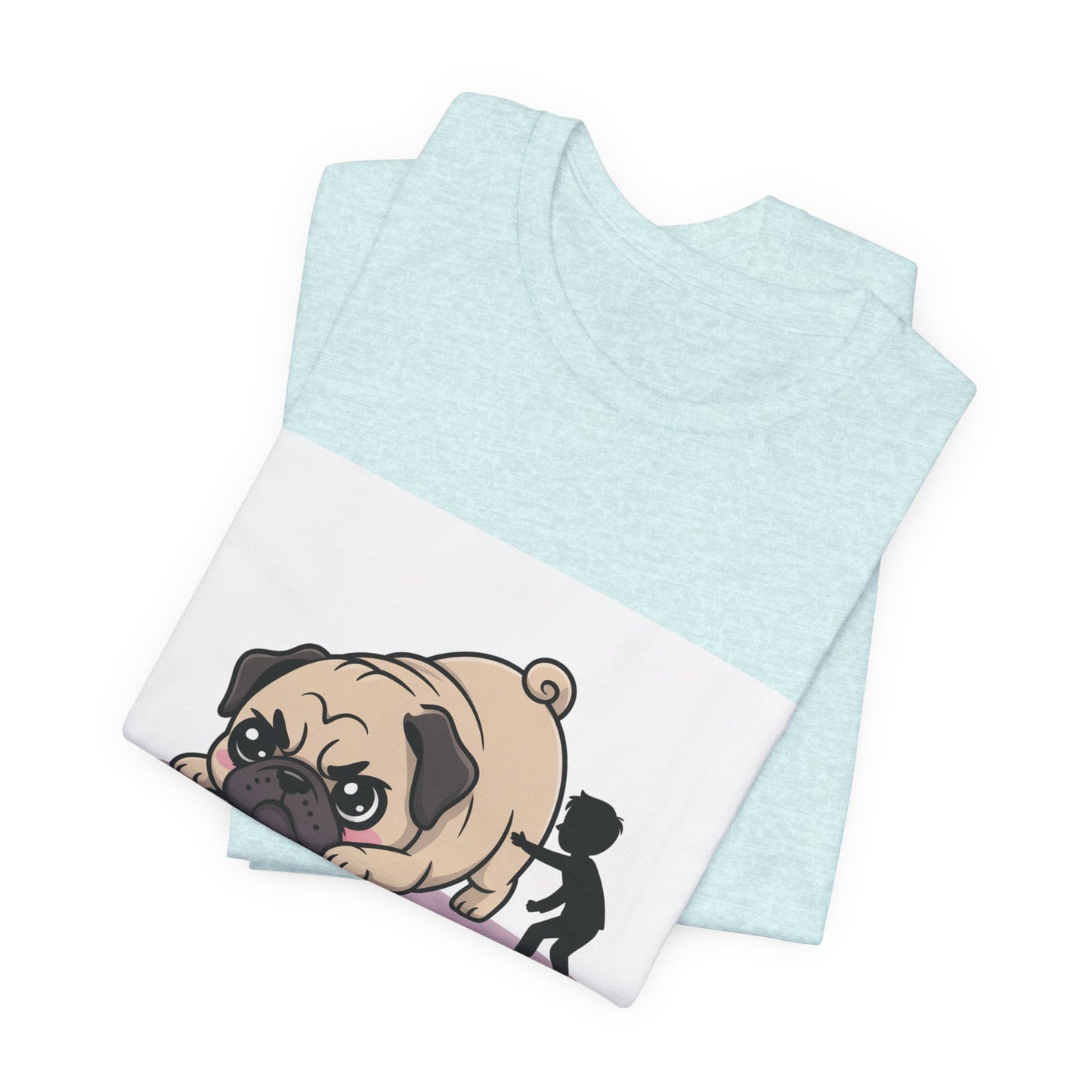 Running Late Because Pugs - Funny Pug T-Shirt for Dog Lovers