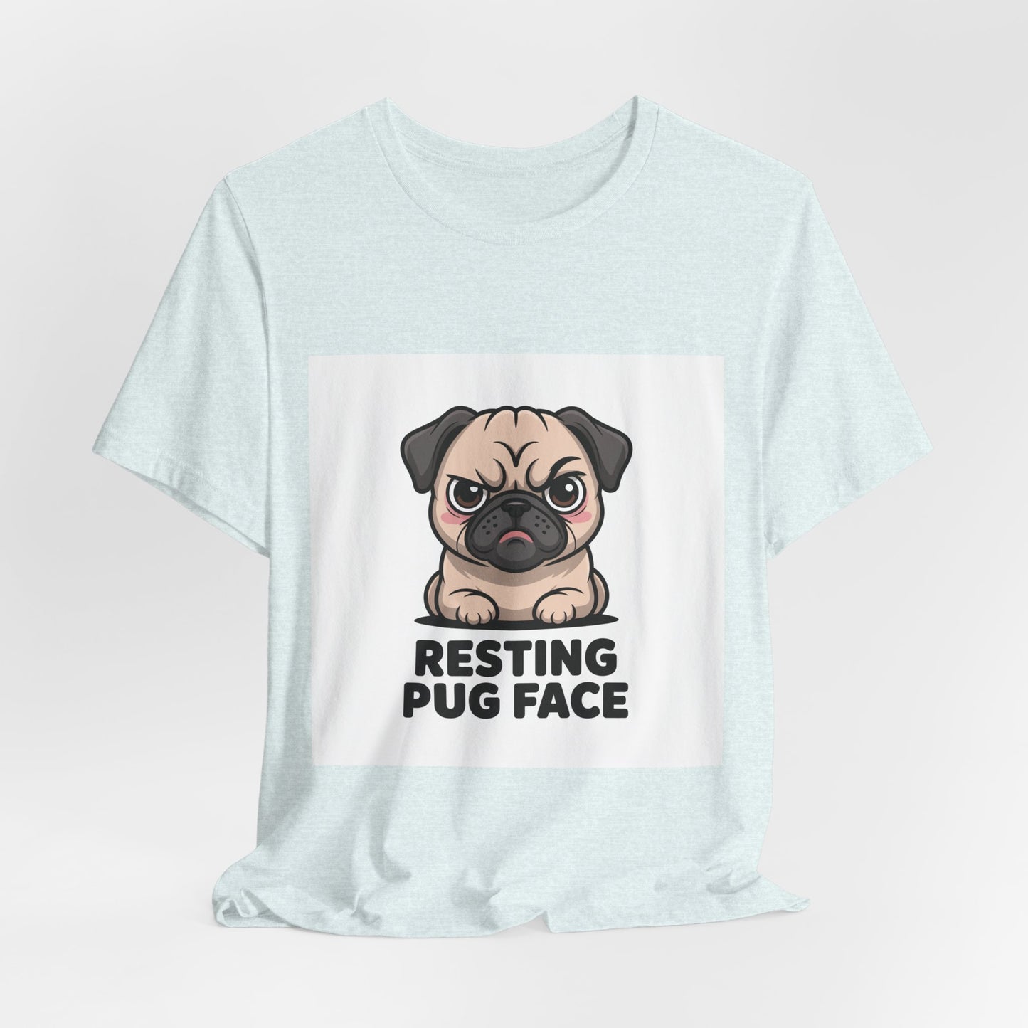Resting Pug Face - Funny Pug T-Shirt for Dog Lovers