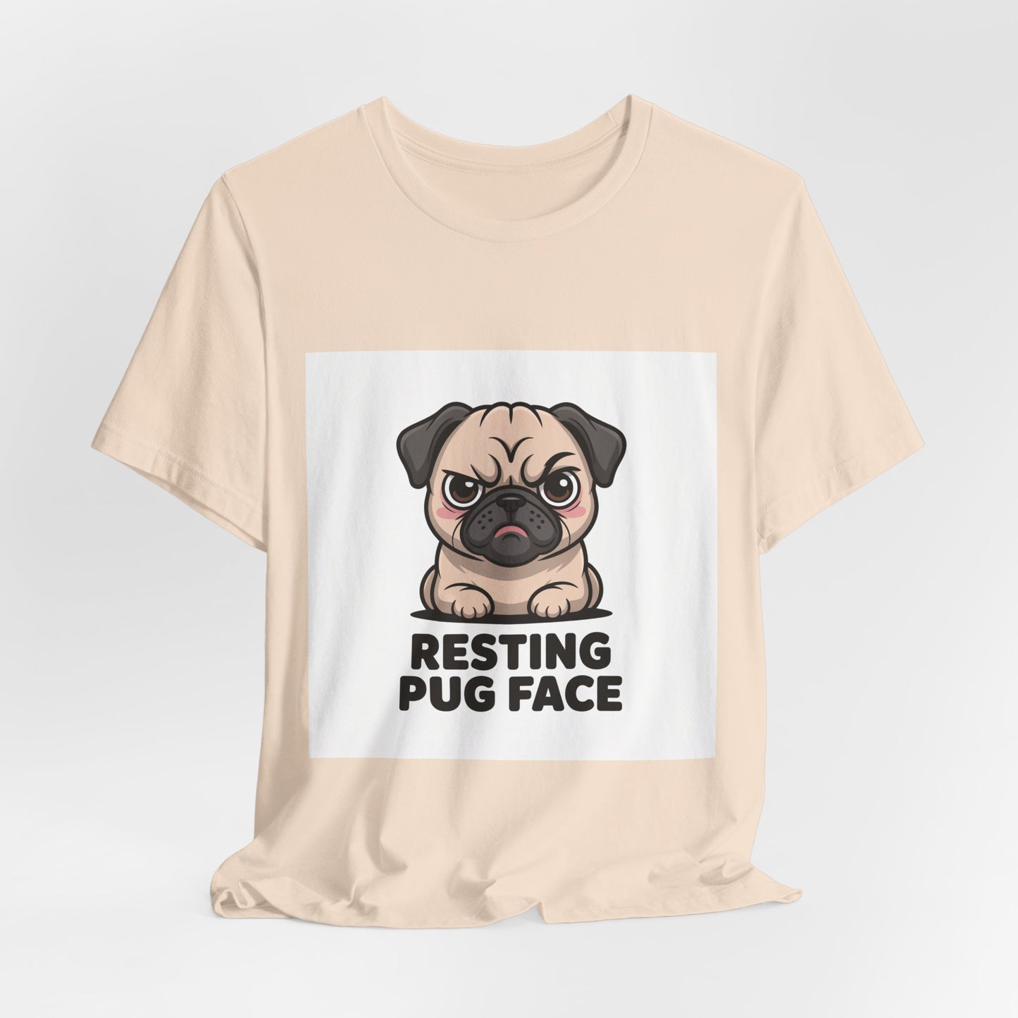 Resting Pug Face - Funny Pug T-Shirt for Dog Lovers