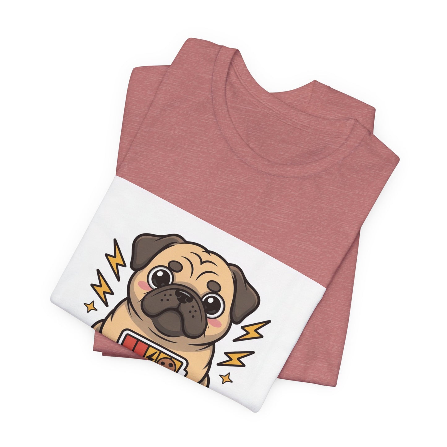 Powered By Treats - Funny Pug T-Shirt for Dog Lovers