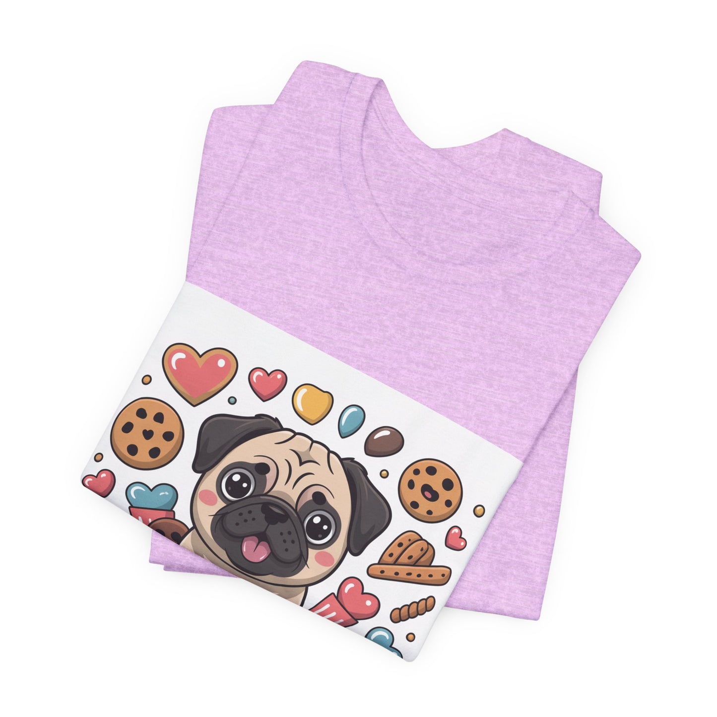 Treat Yo Self - Funny Pug T-Shirt for Dog Lovers