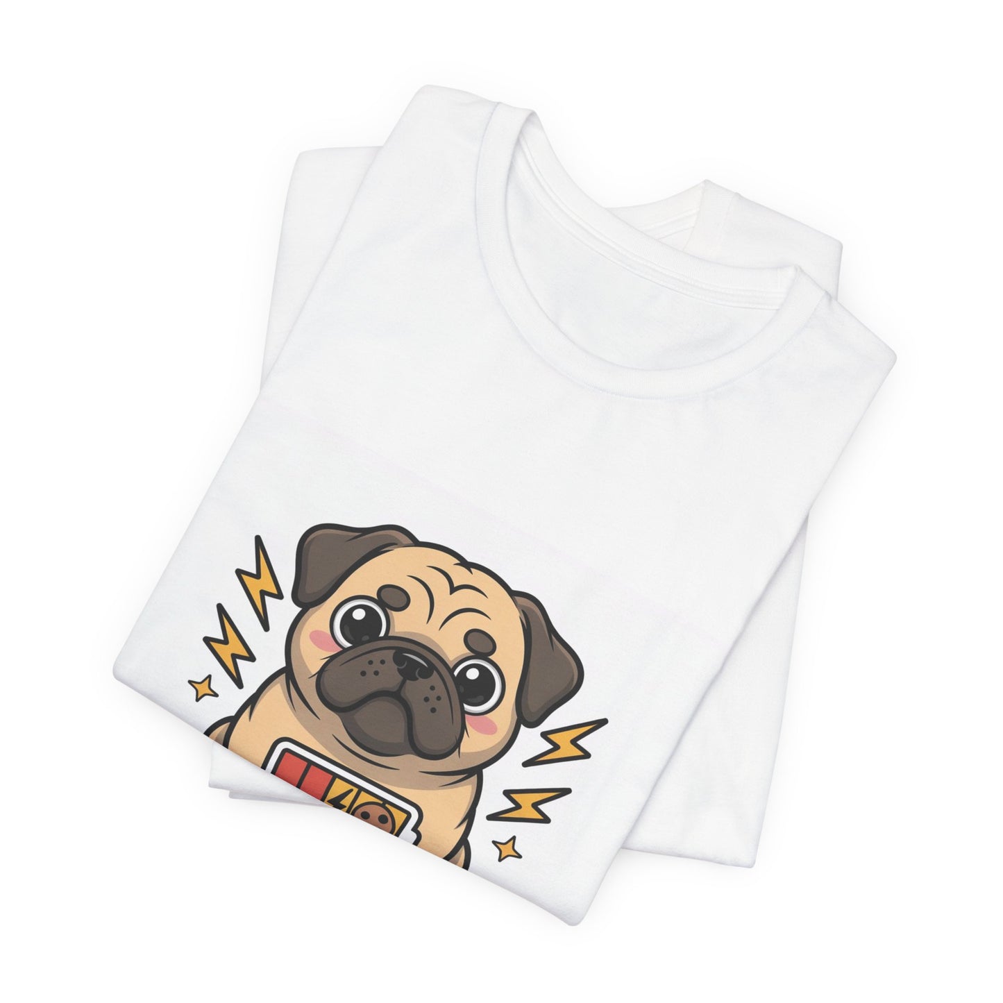 Powered By Treats - Funny Pug T-Shirt for Dog Lovers