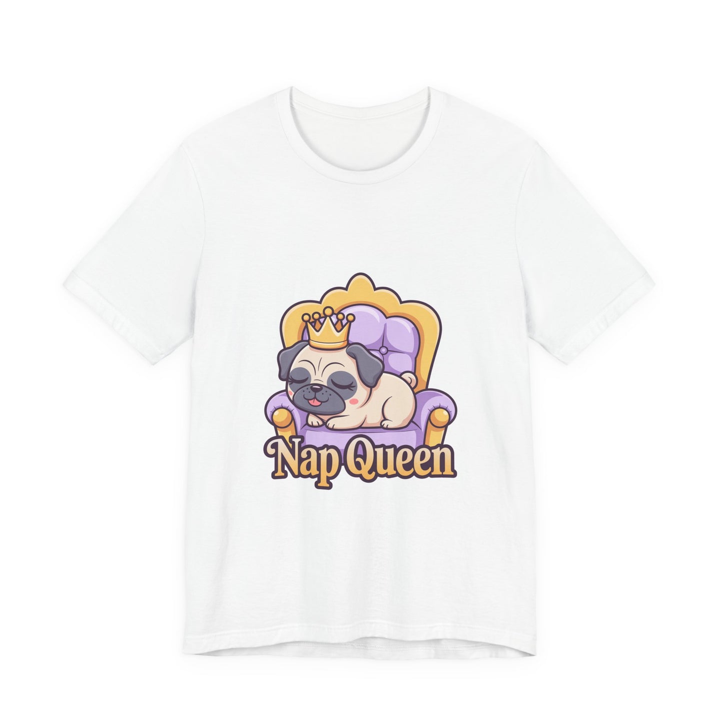 Nap Queen - Funny Pug T-Shirt for Dog Lovers