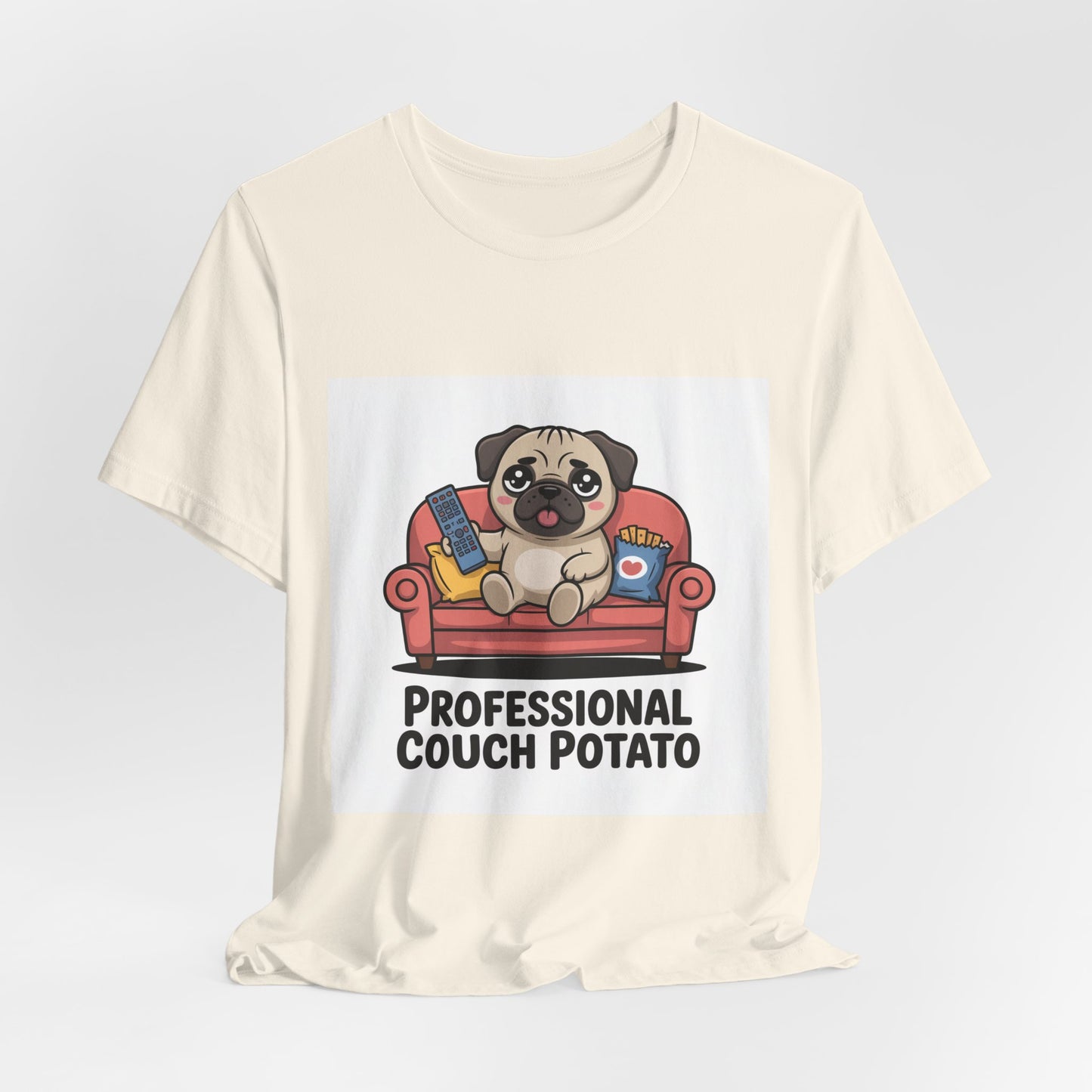Professional Couch Potato - Funny Pug T-Shirt for Dog Lovers