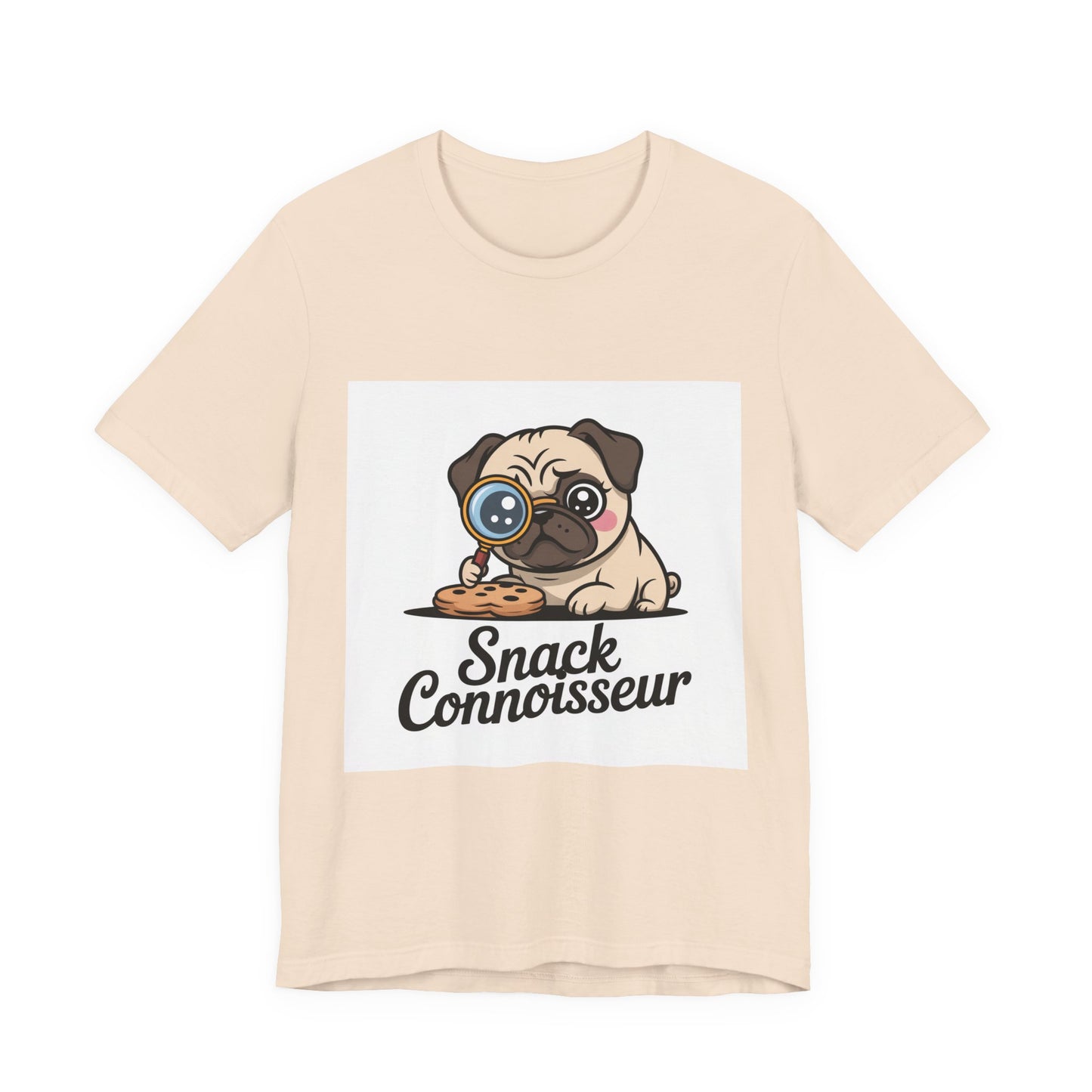 Snack Connoisseur - Funny Pug T-Shirt for Dog Lovers
