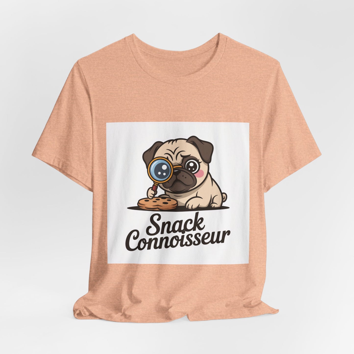 Snack Connoisseur - Funny Pug T-Shirt for Dog Lovers