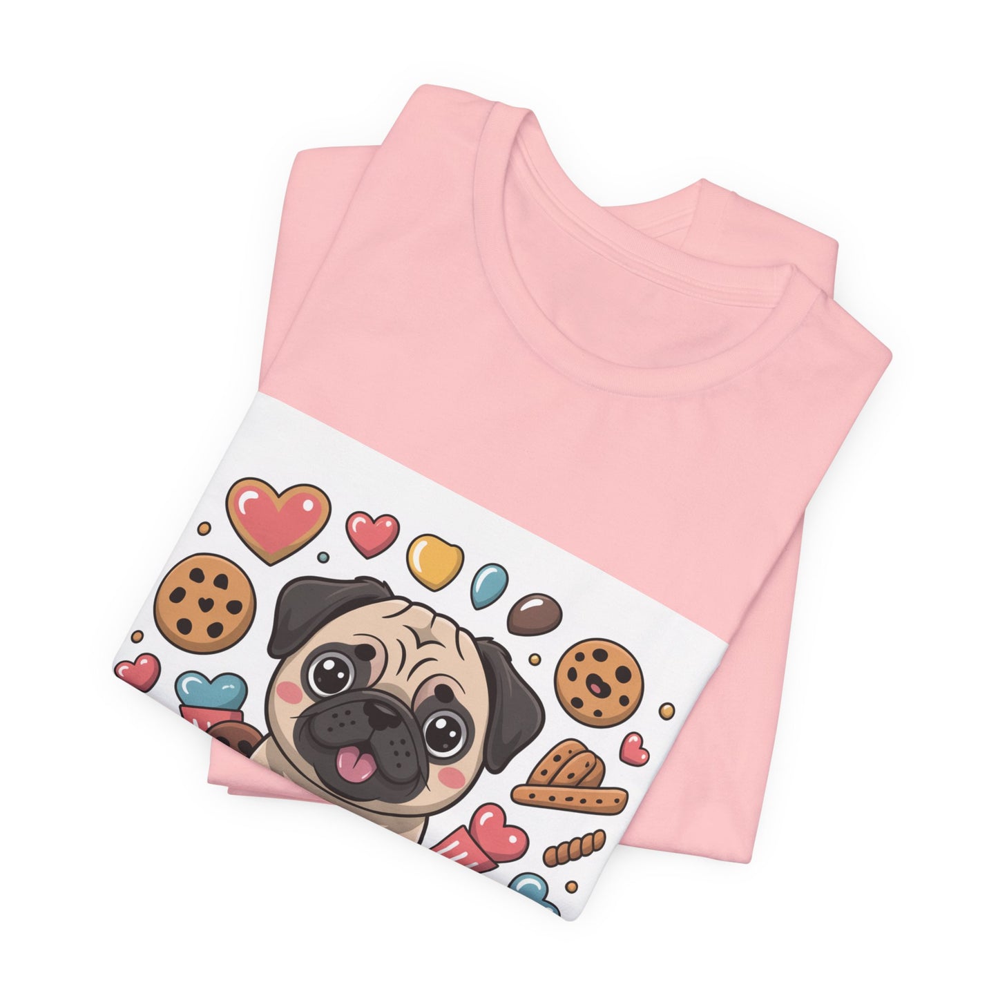 Treat Yo Self - Funny Pug T-Shirt for Dog Lovers