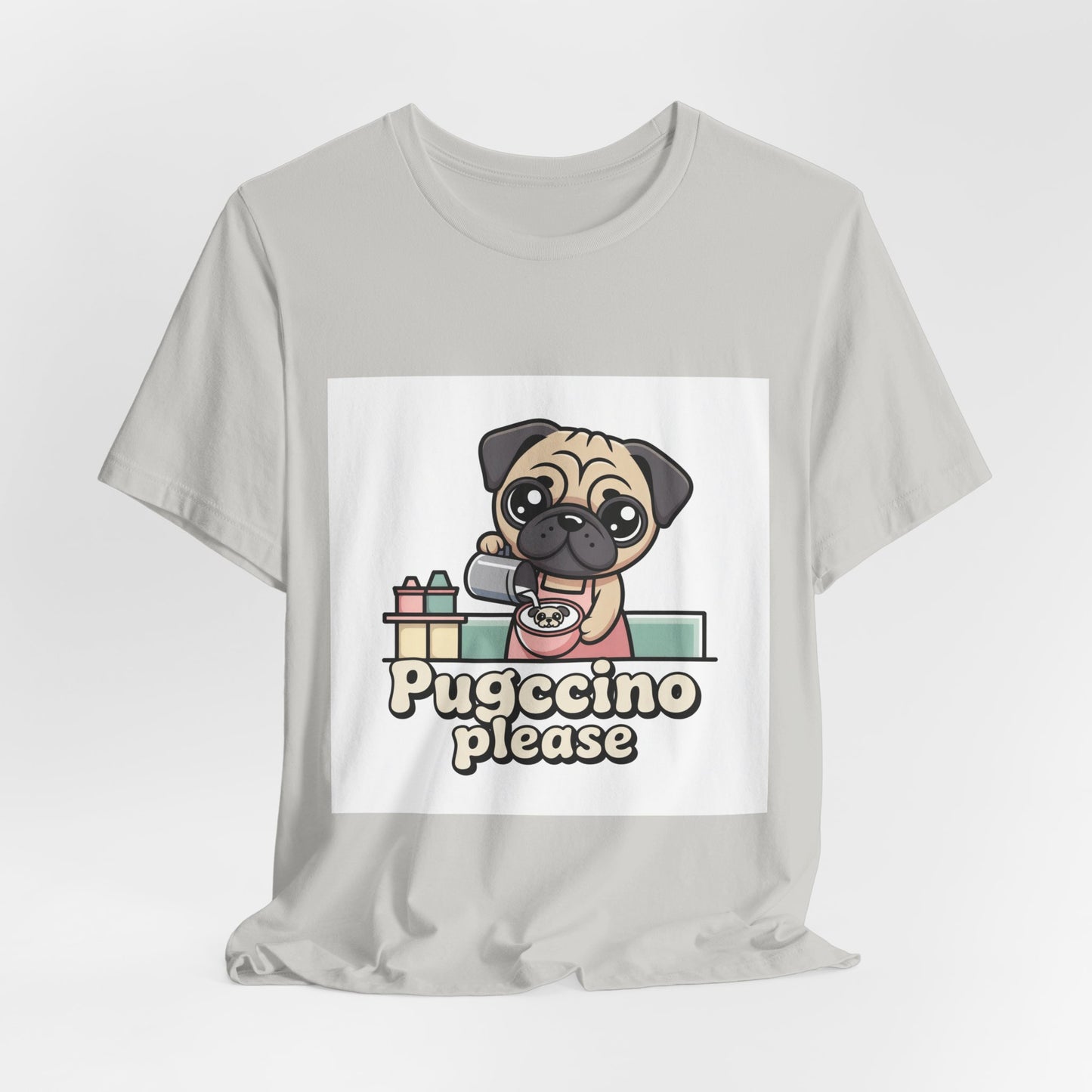 Pugccino Please - Funny Pug T-Shirt for Dog Lovers
